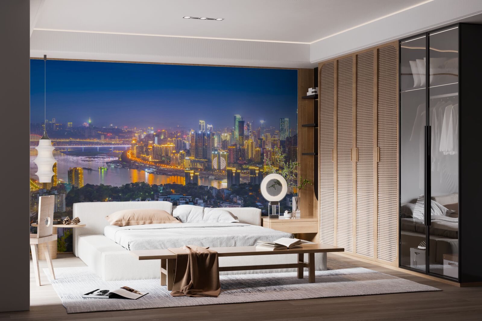 Fototapeta megapolis modernej noci