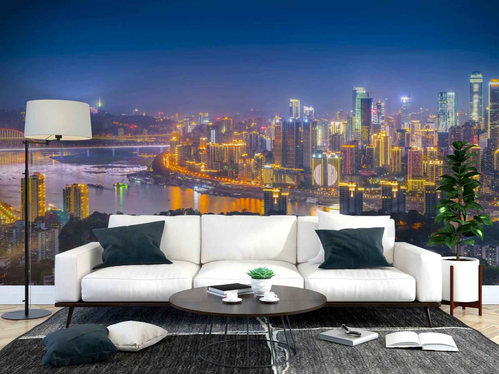 Fototapeta megapolis modernej noci