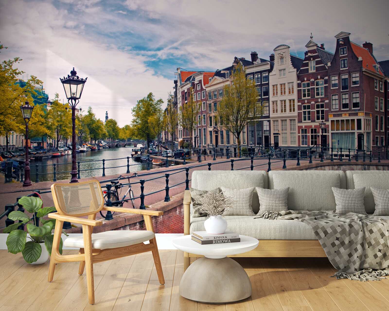 Fototapeta Most cez kanál v Amsterdame