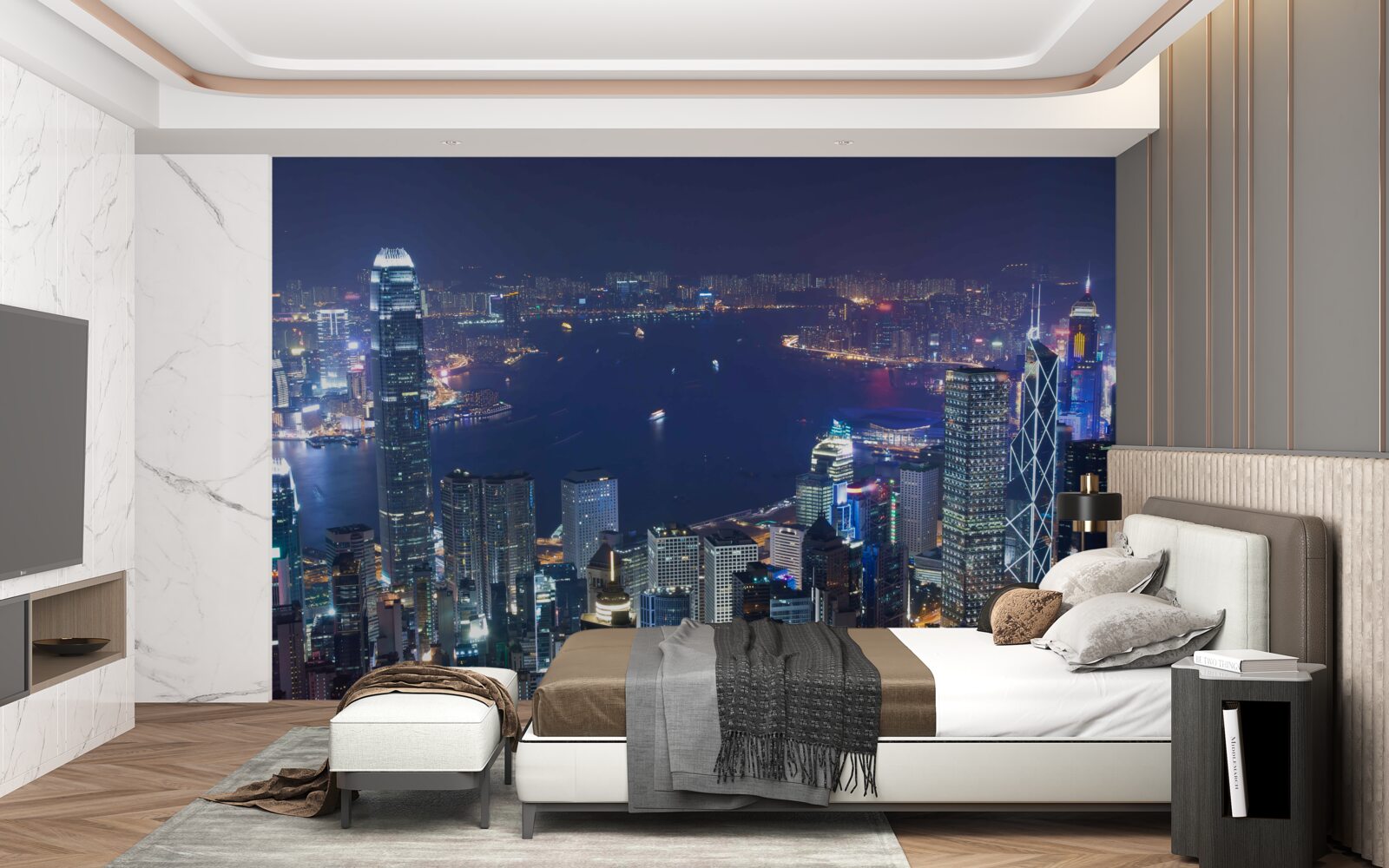 Fototapeta megapolis v noci