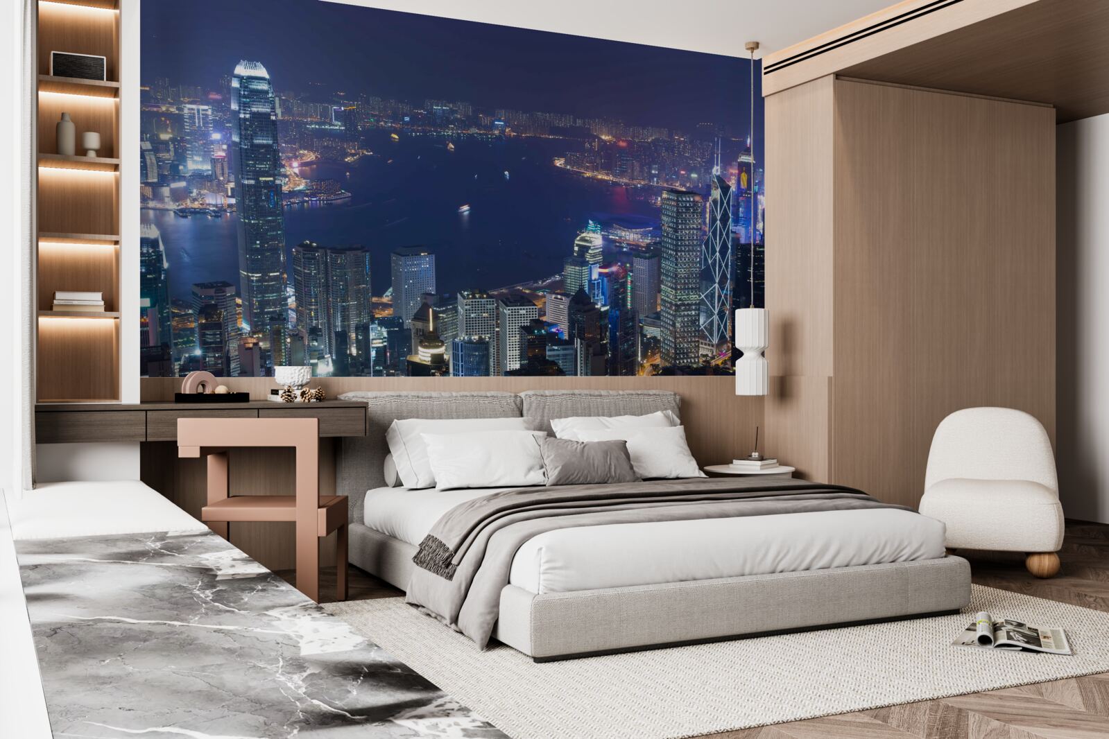 Fototapeta megapolis v noci