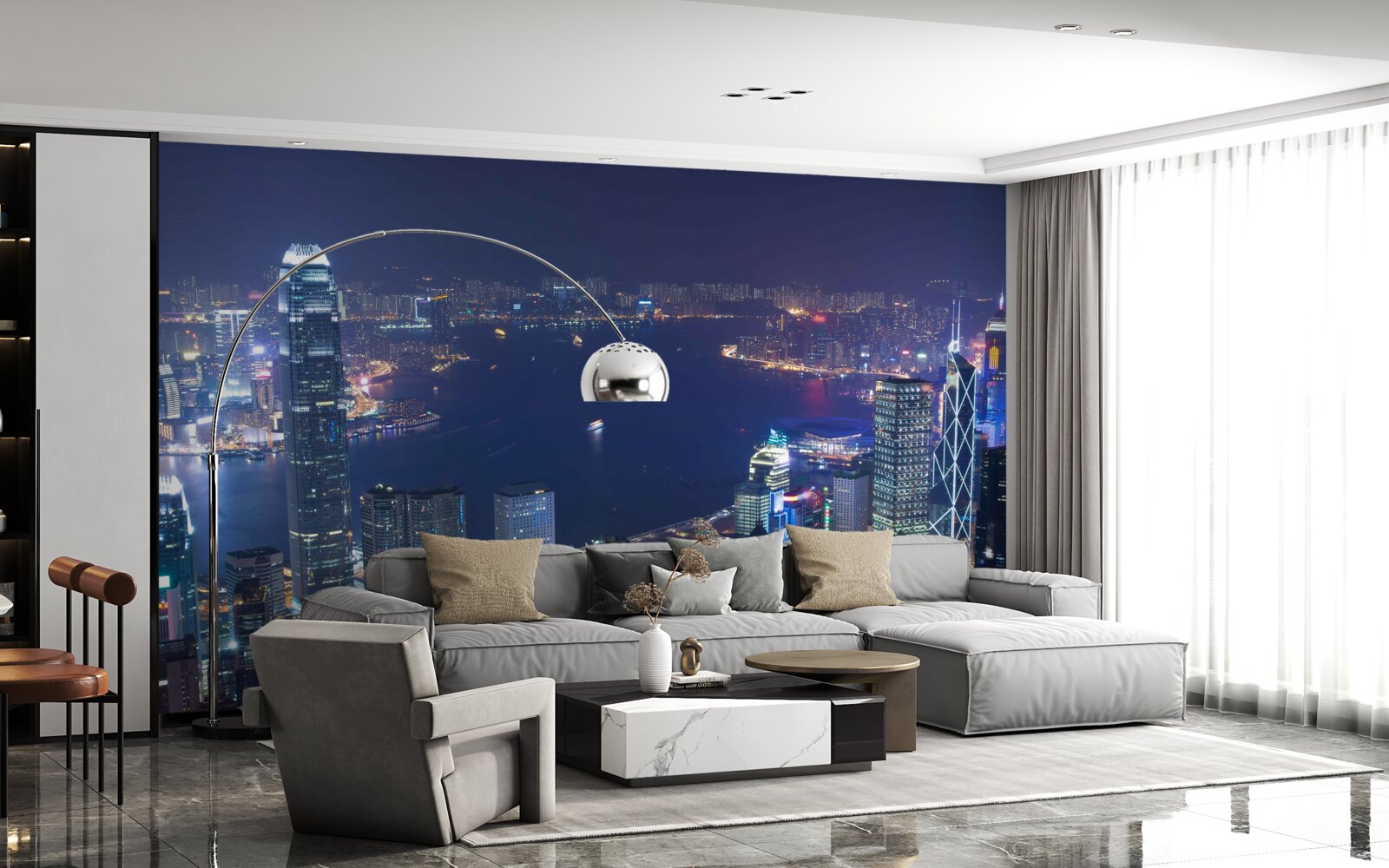 Fototapeta megapolis v noci