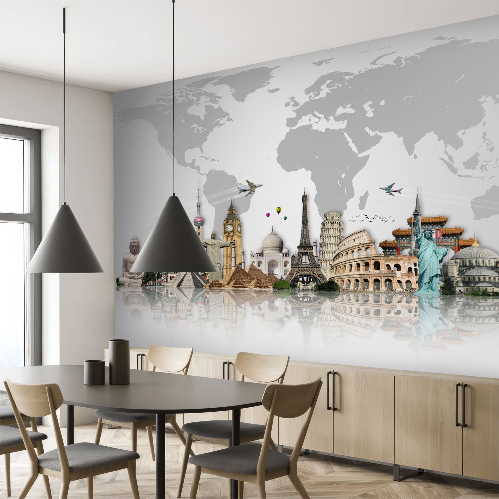 Fototapeta populárne architektonické štruktúry sveta