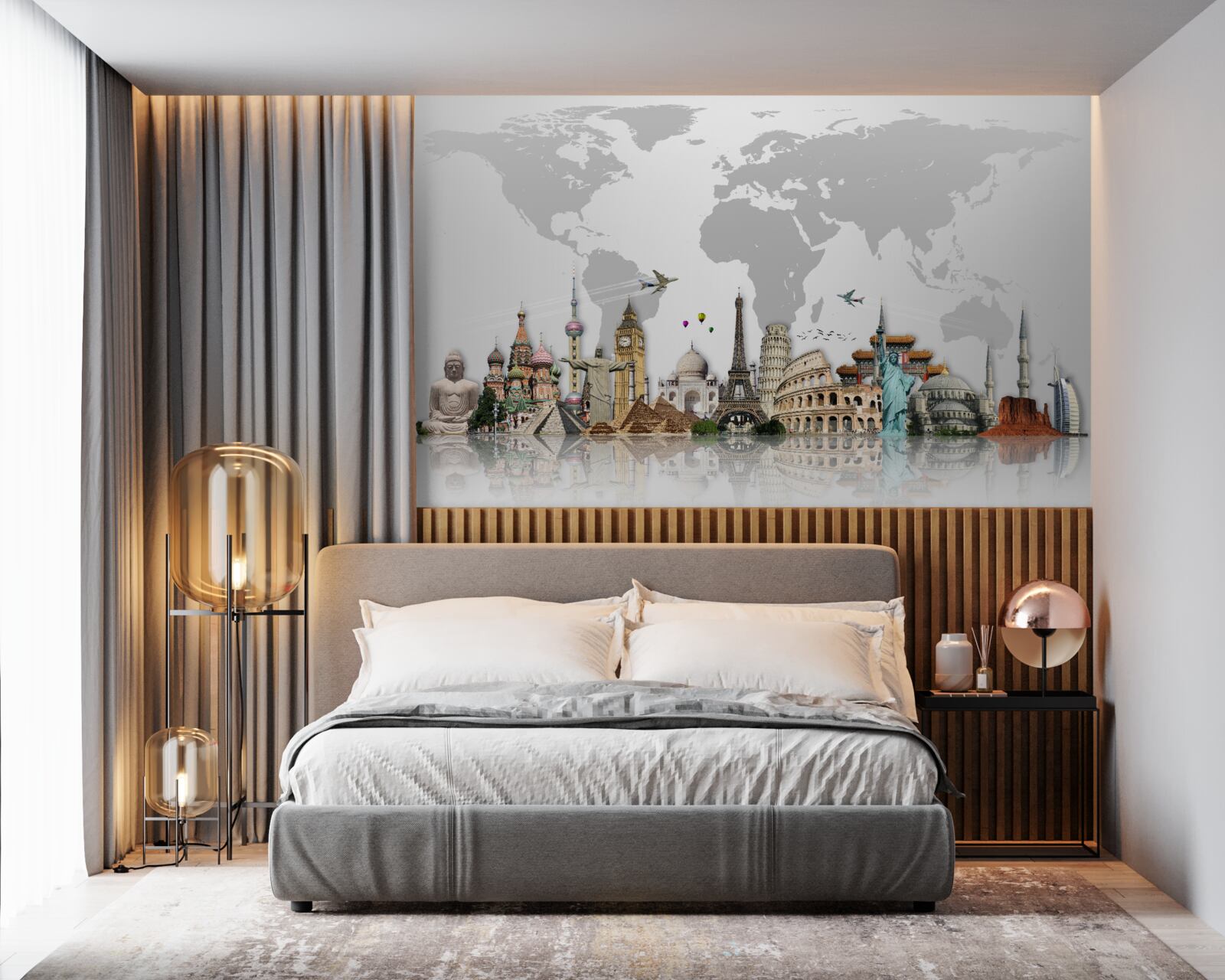 Fototapeta populárne architektonické štruktúry sveta