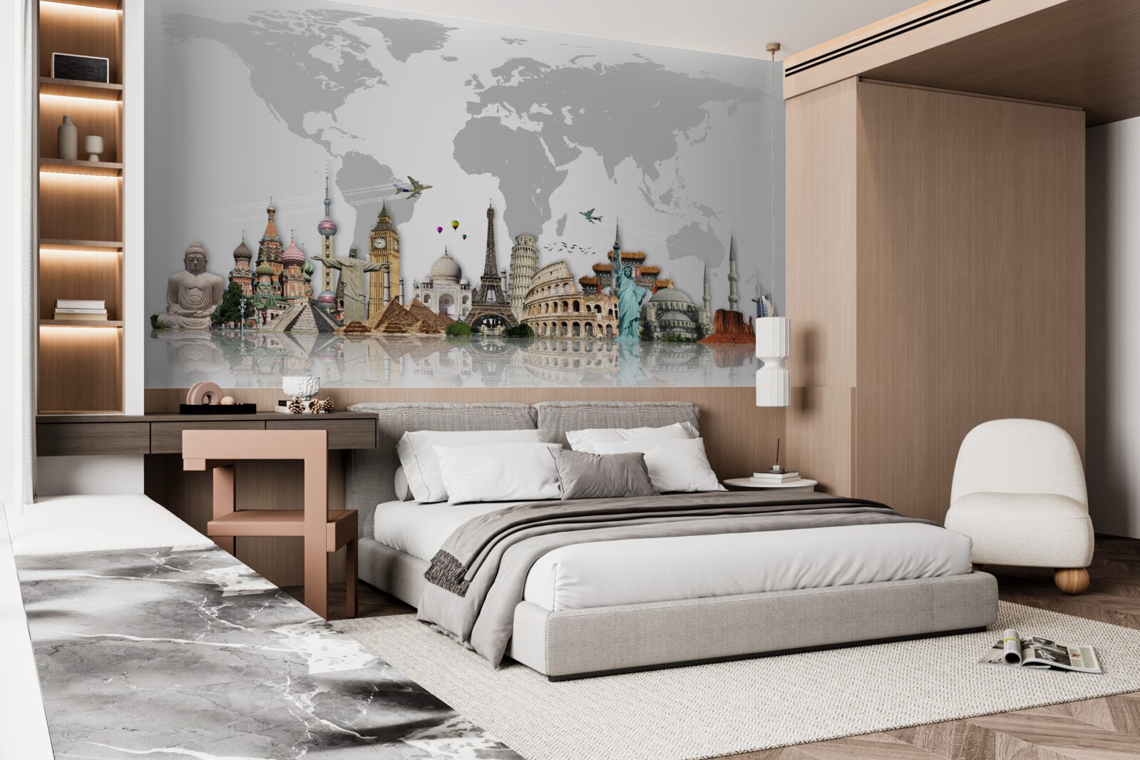 Fototapeta populárne architektonické štruktúry sveta