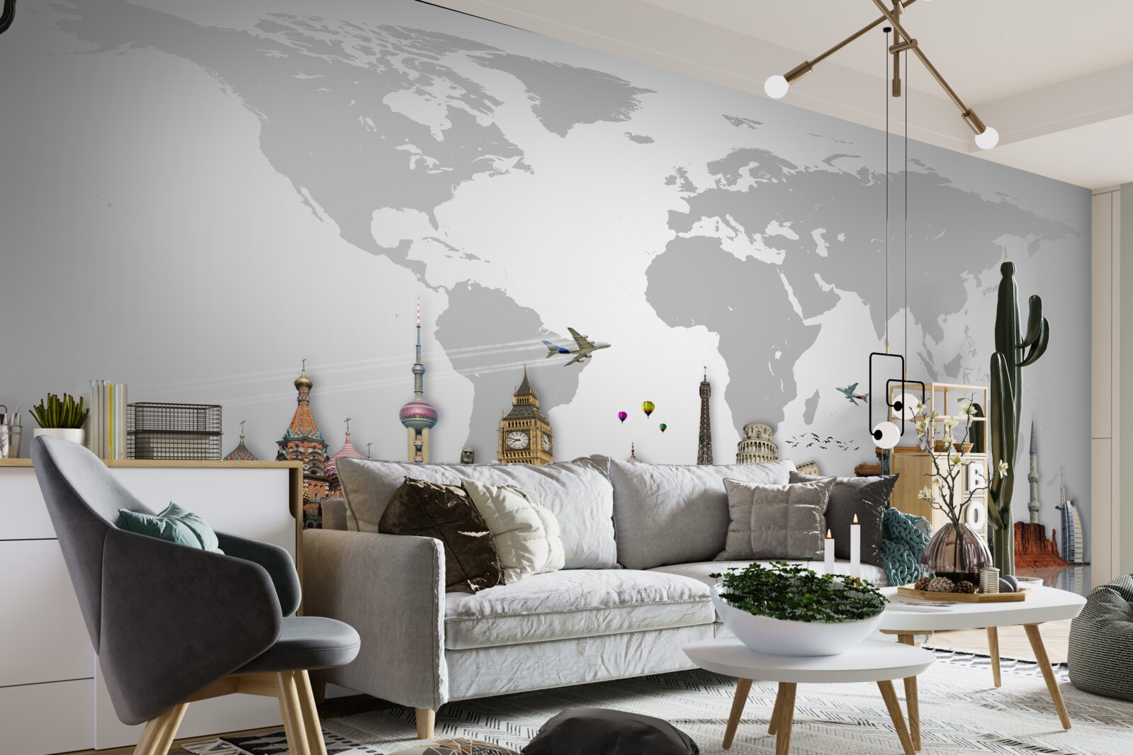 Fototapeta populárne architektonické štruktúry sveta