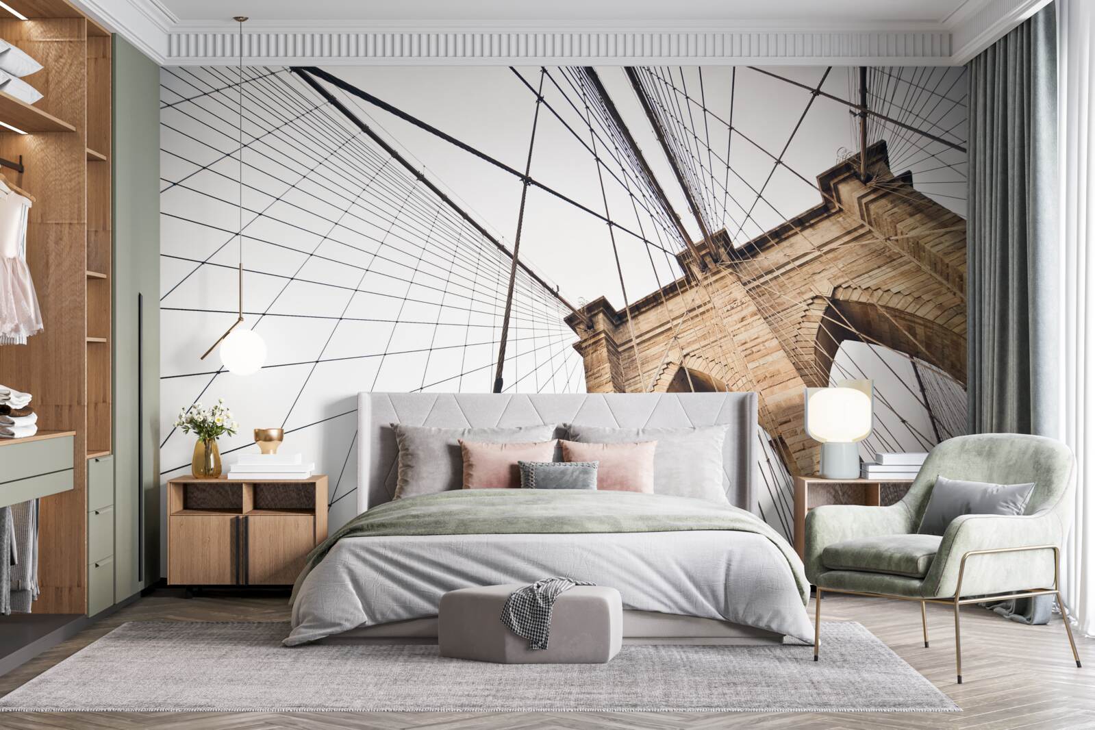 Fototapeta Dizajn Brooklynského mosta