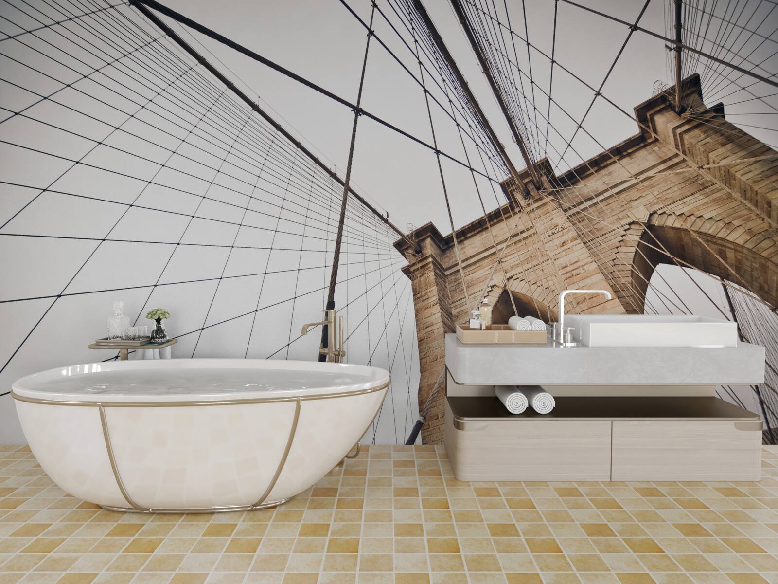 Fototapeta Dizajn Brooklynského mosta