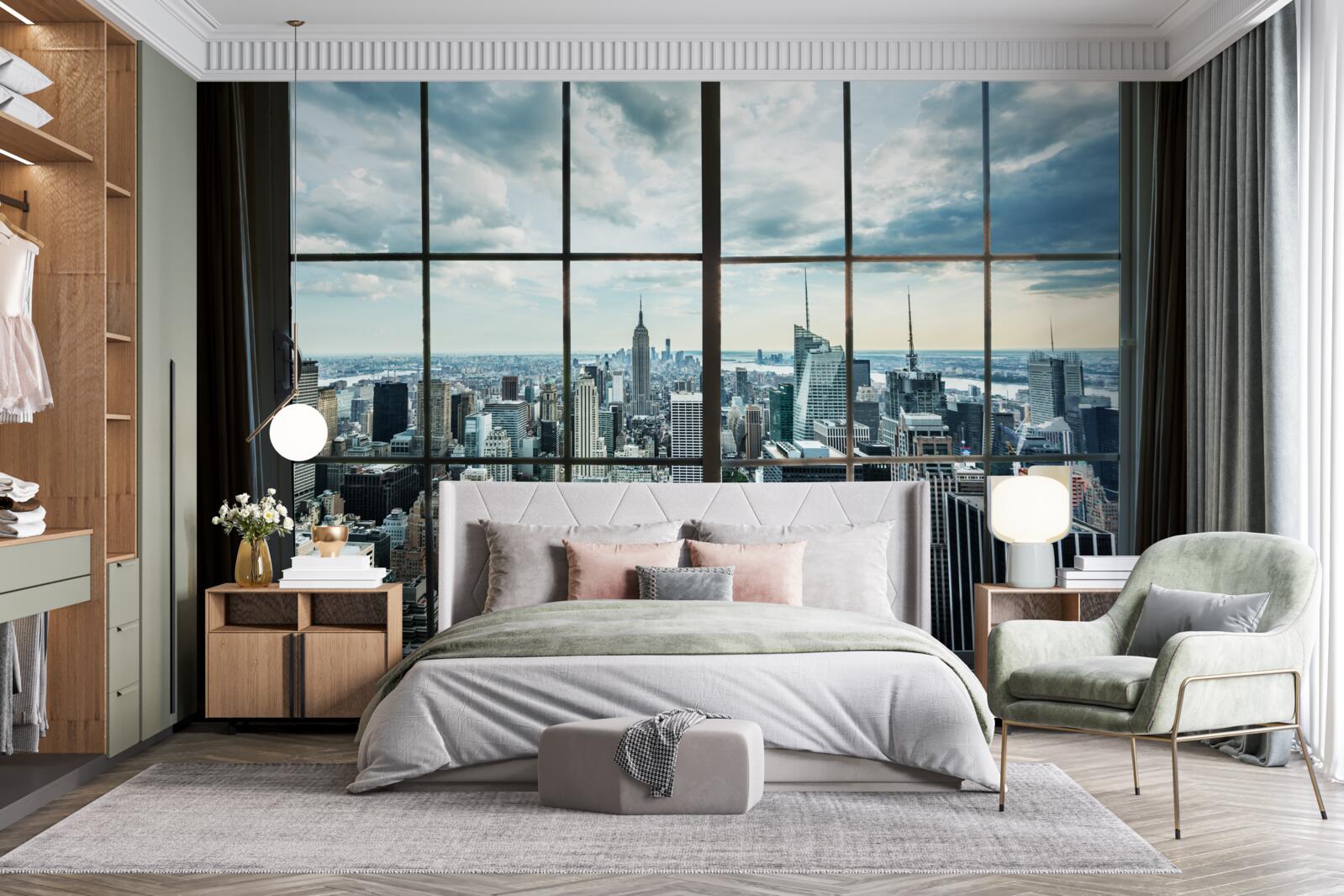 Fototapeta Panoráma New Yorku z okna