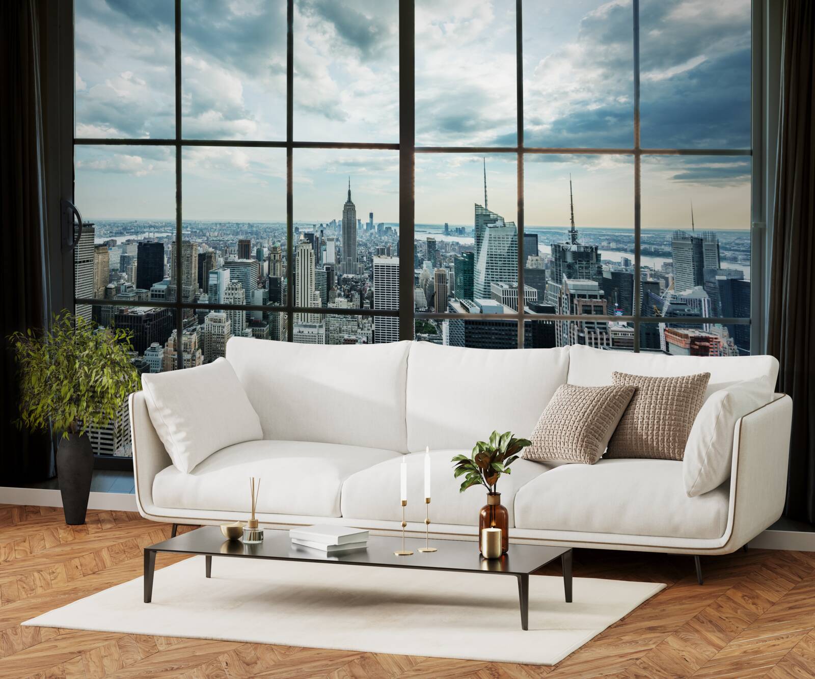 Fototapeta Panoráma New Yorku z okna