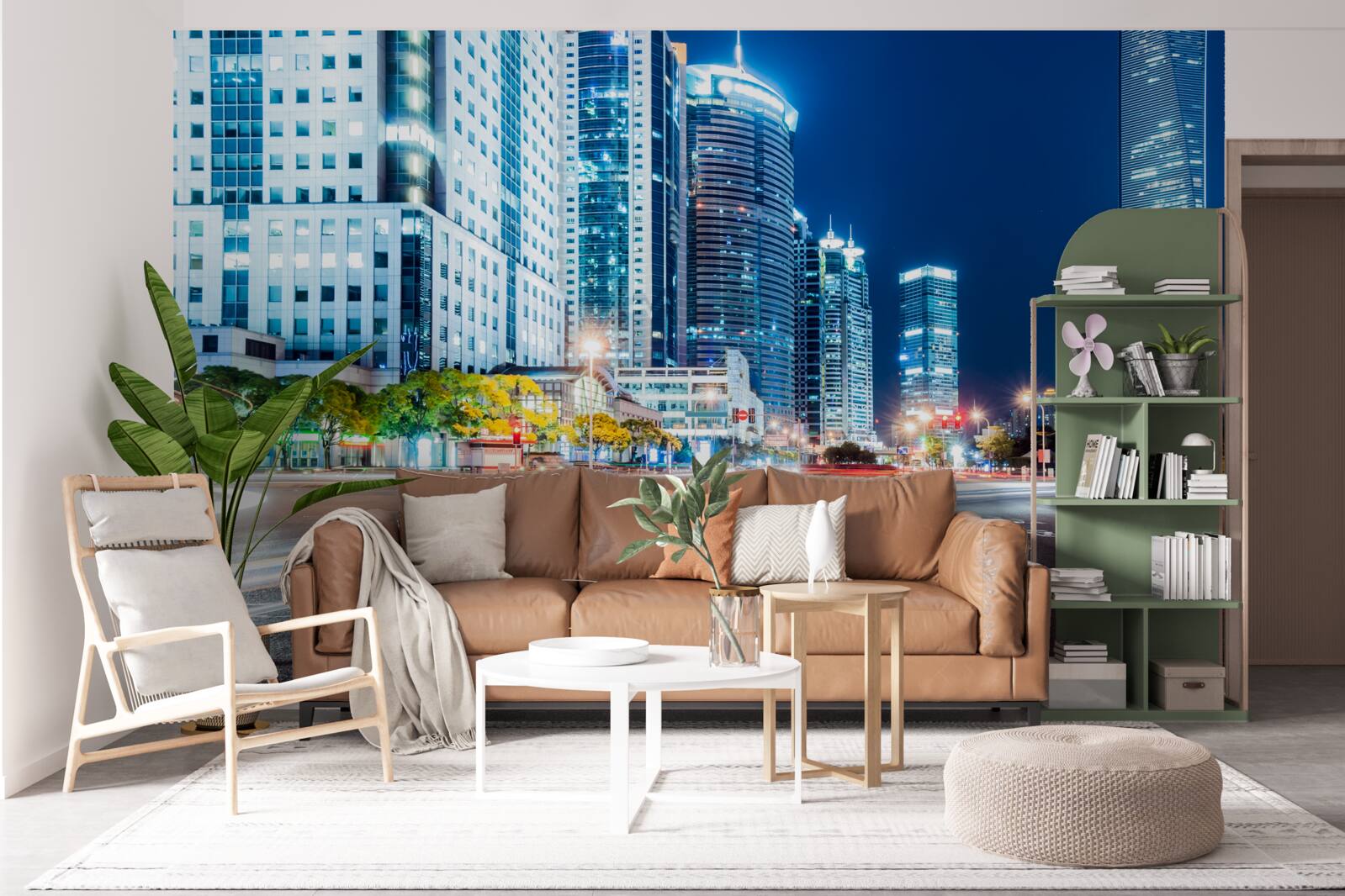 Fototapeta nočná mestská diaľnica bez jedinej duše