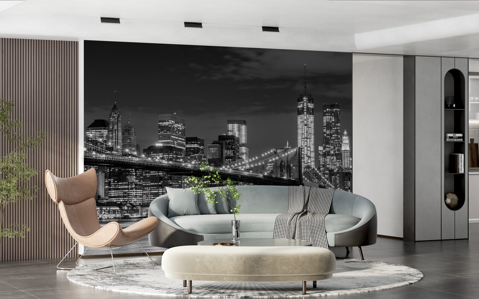 Fototapeta metropola v monochromatických farbách