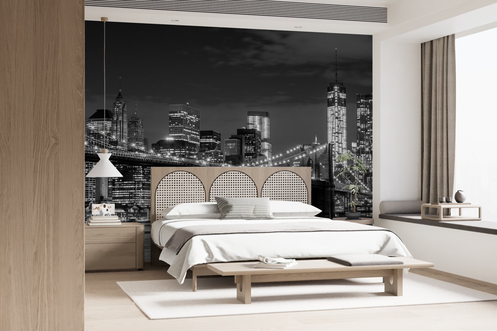 Fototapeta metropola v monochromatických farbách