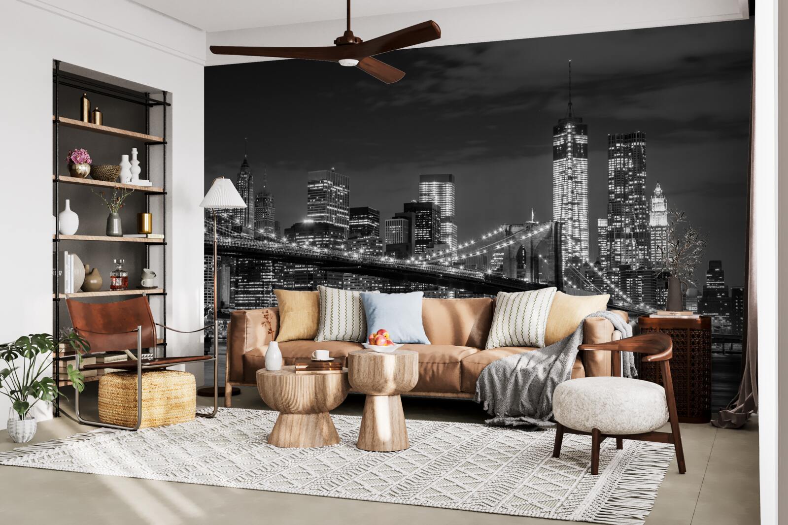 Fototapeta metropola v monochromatických farbách