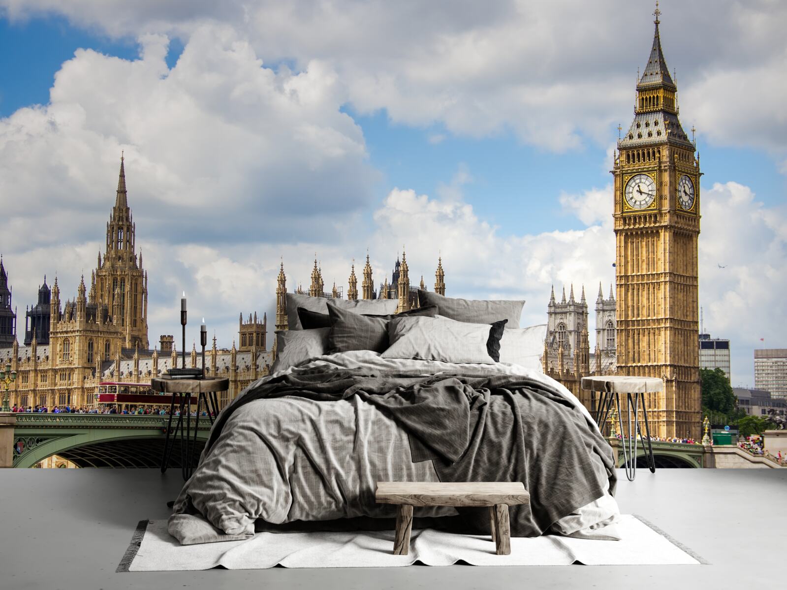 Fototapeta panoráma Big Benu a budovy parlamentu