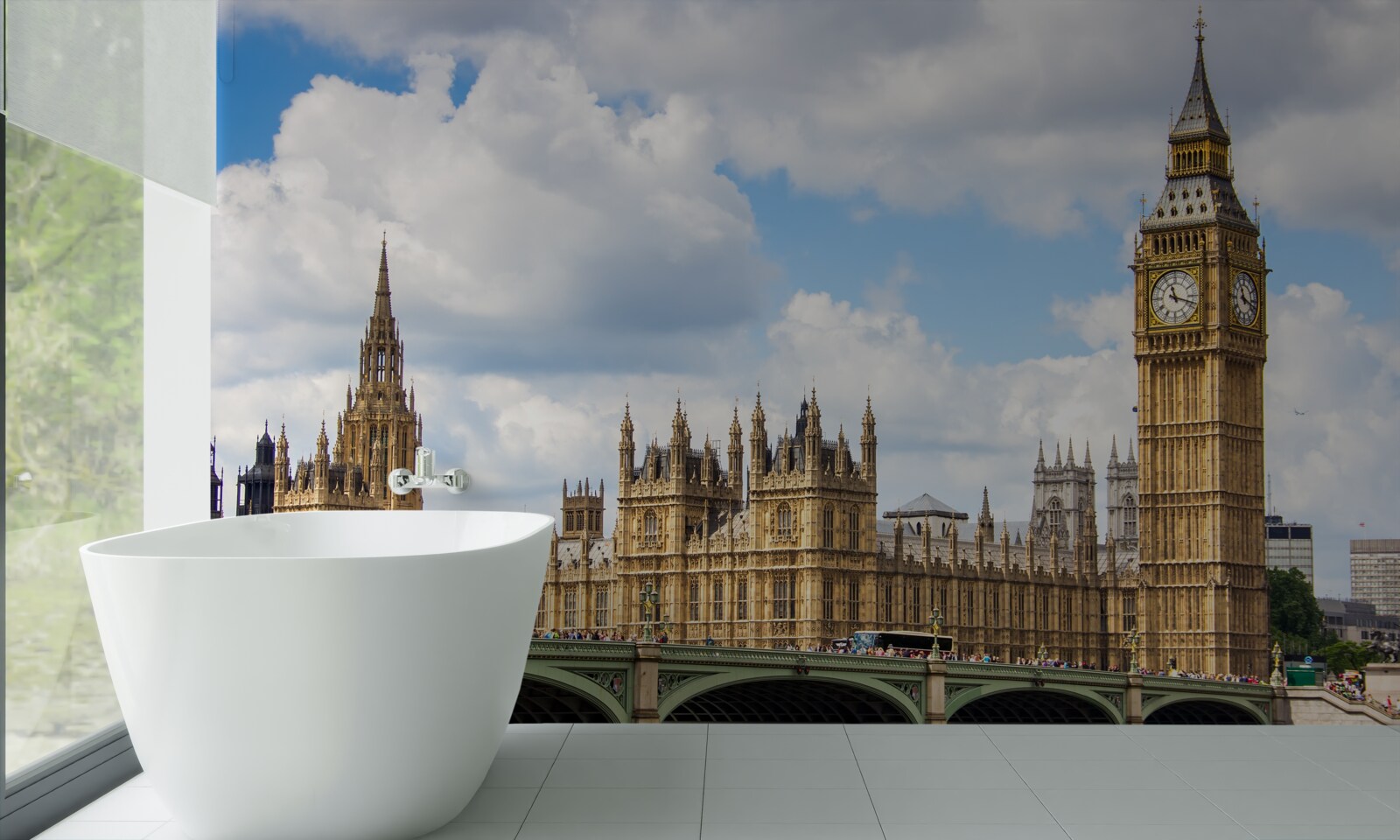 Fototapeta panoráma Big Benu a budovy parlamentu