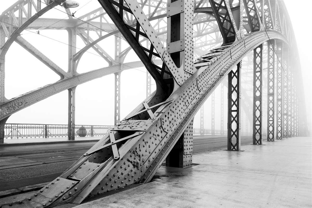 Fototapeta oceľové prvky mosta