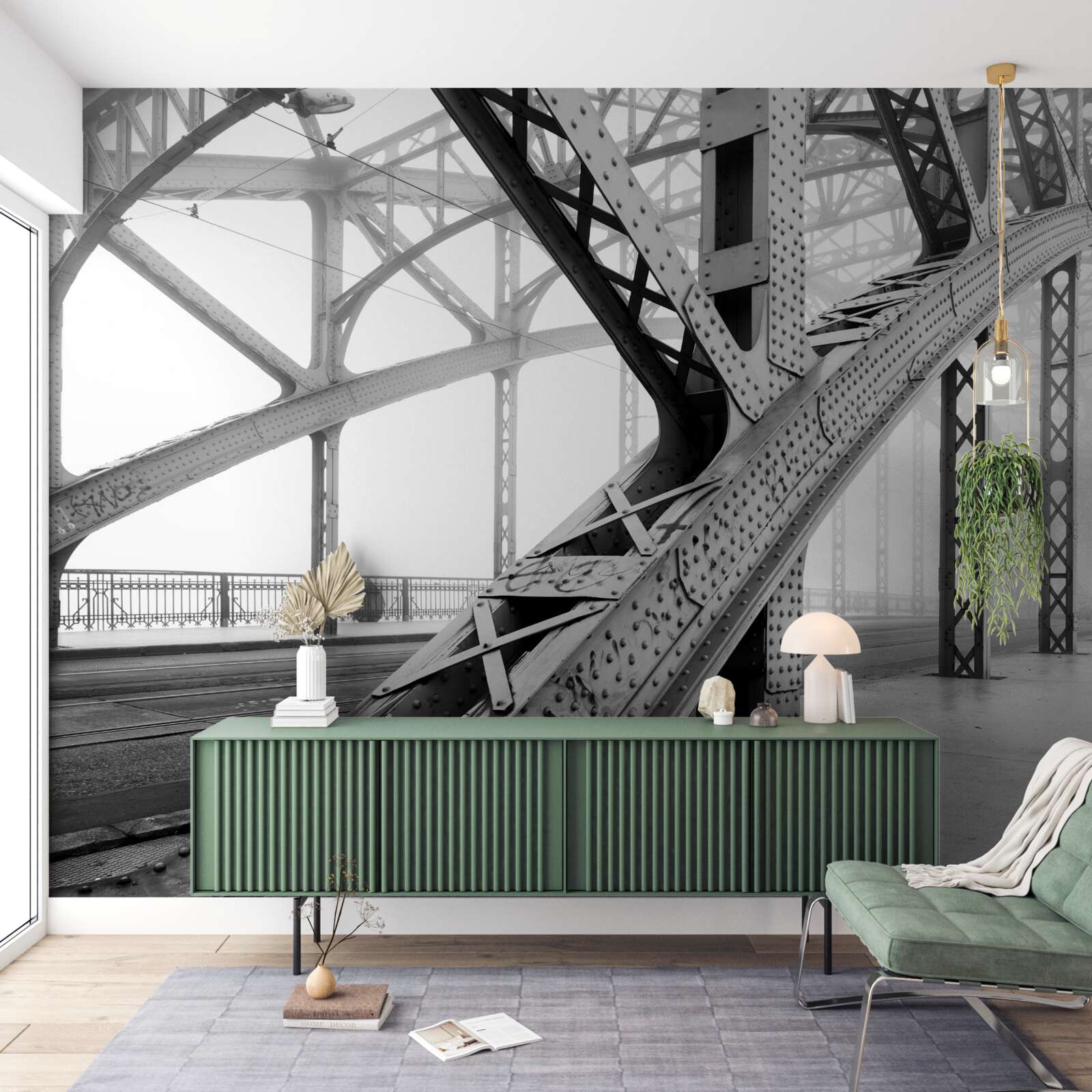 Fototapeta oceľové prvky mosta