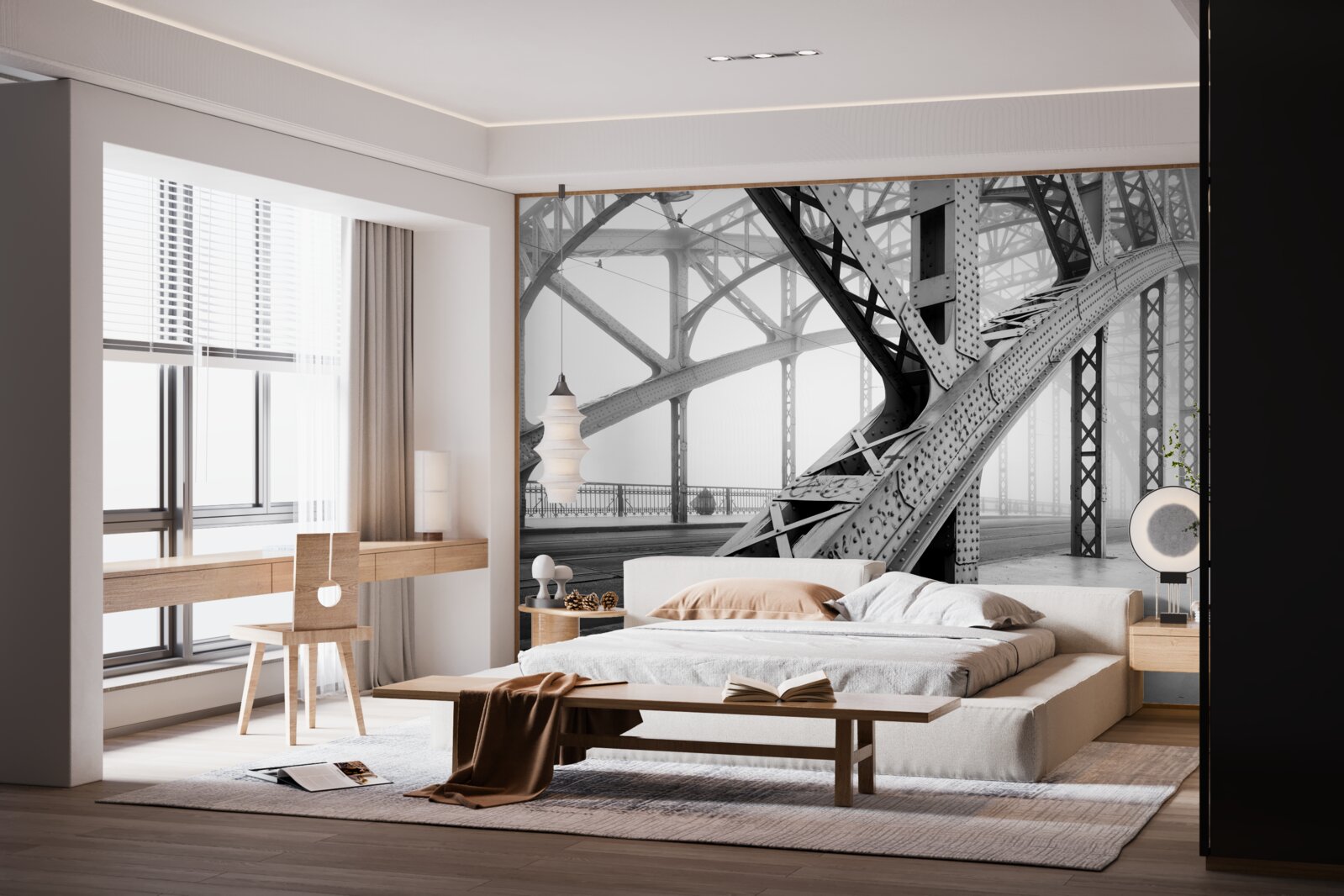 Fototapeta oceľové prvky mosta