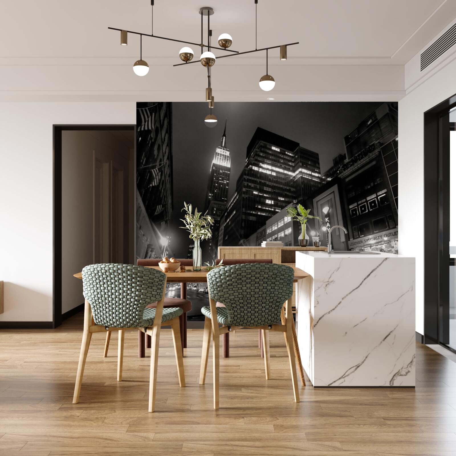 Fototapeta nočná ulica megapolis