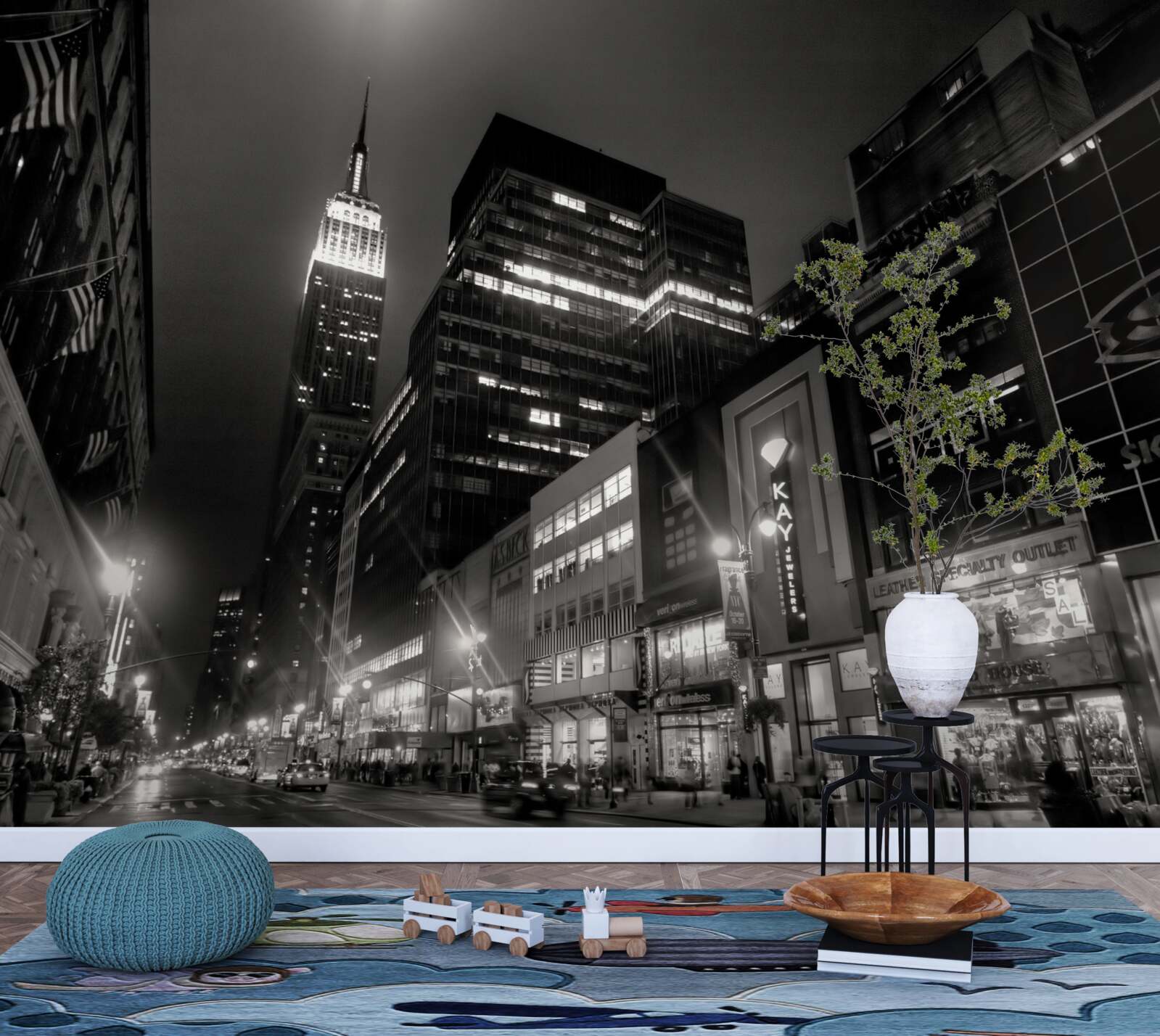 Fototapeta nočná ulica megapolis