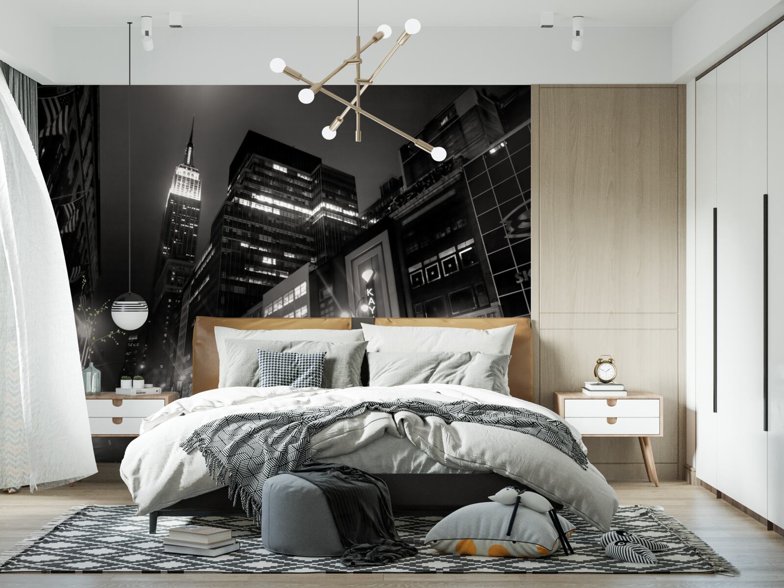 Fototapeta nočná ulica megapolis