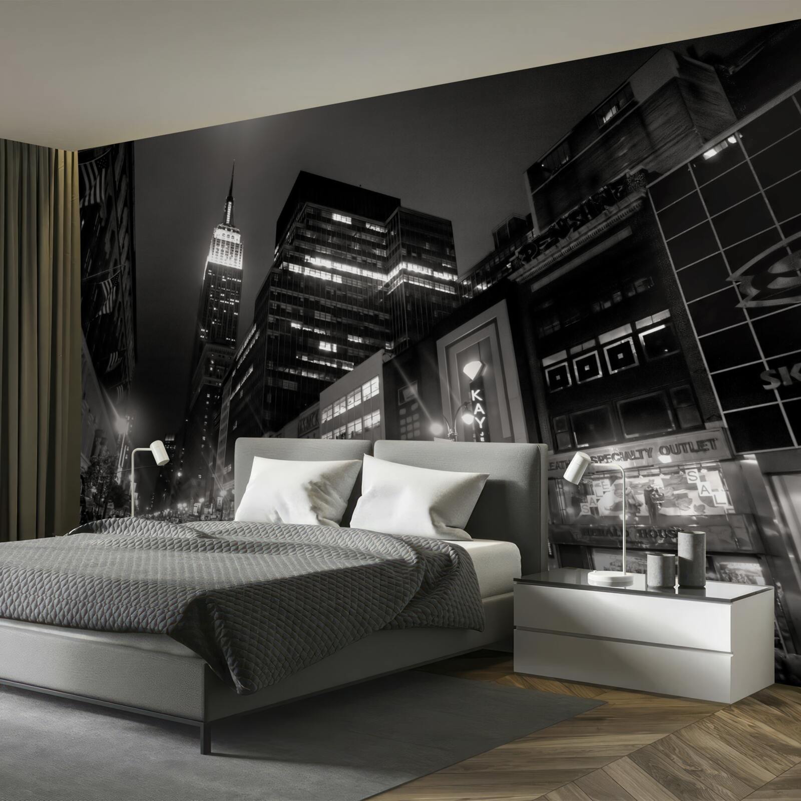 Fototapeta nočná ulica megapolis