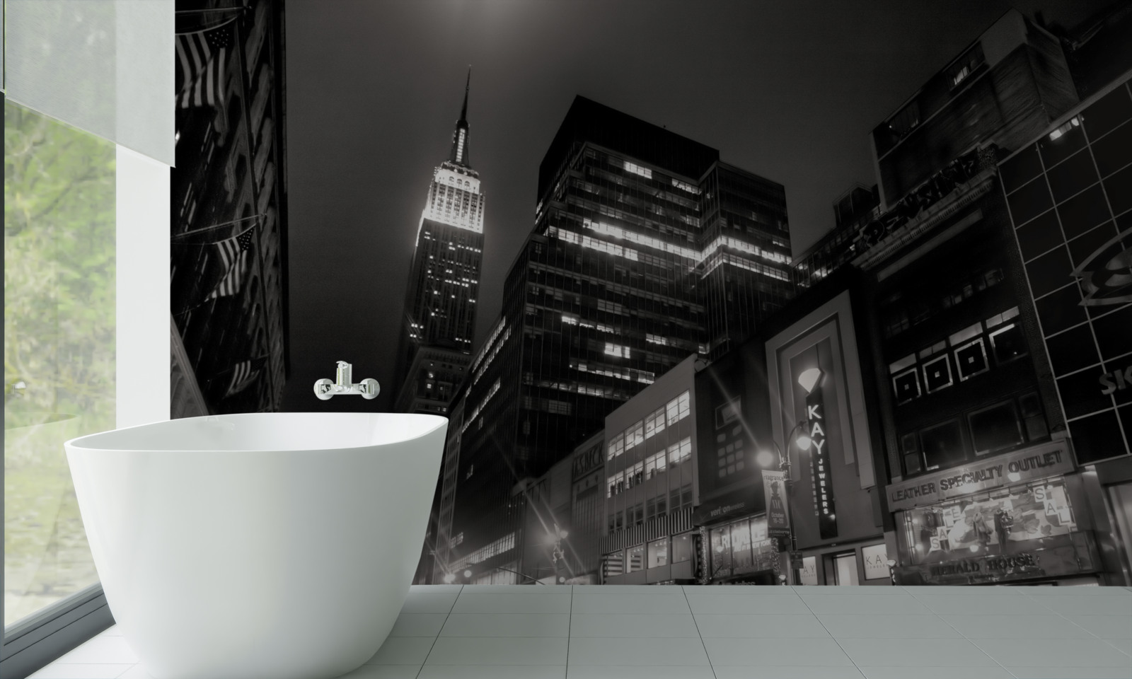 Fototapeta nočná ulica megapolis