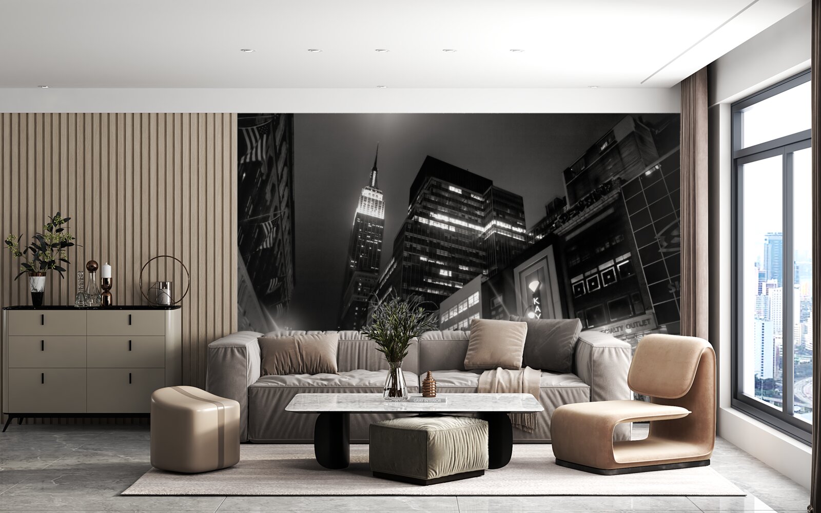 Fototapeta nočná ulica megapolis