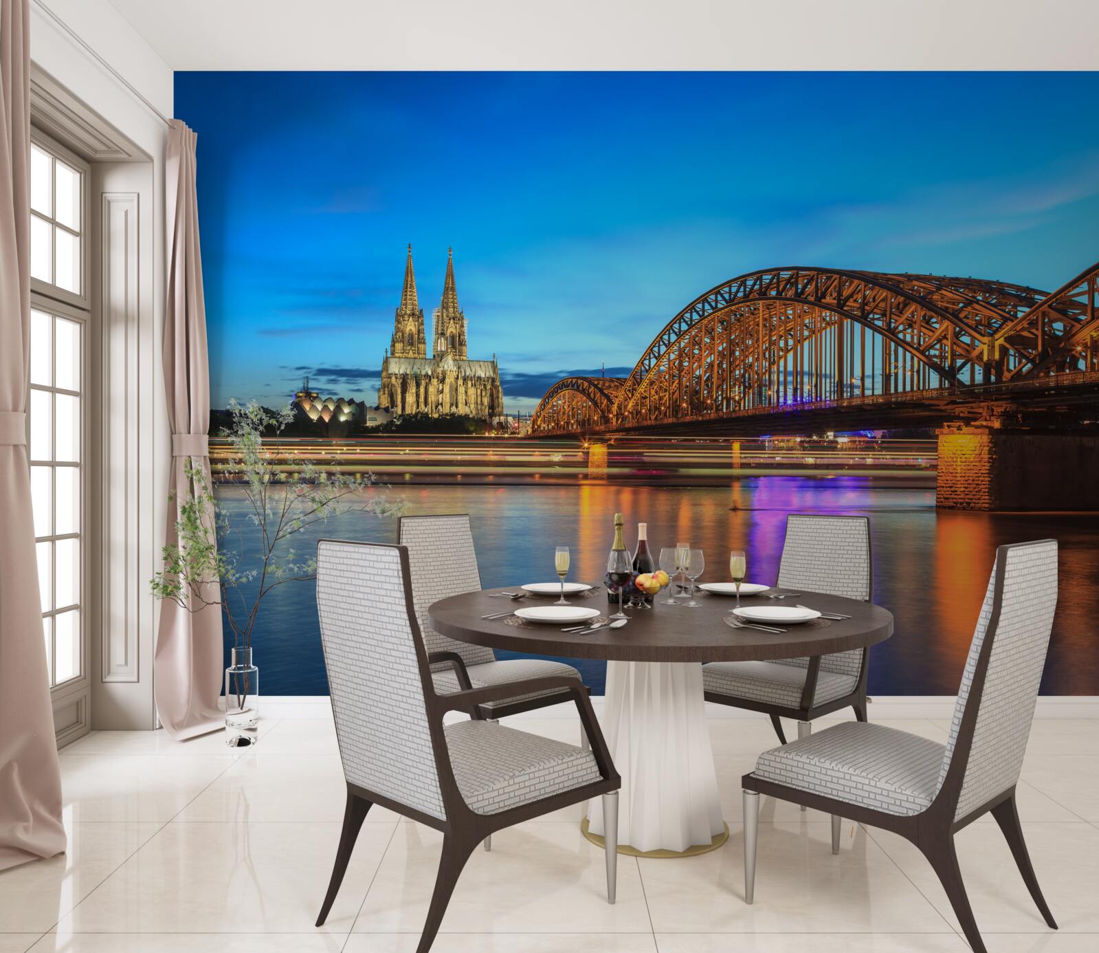 Fototapeta Most Hohenzollern sa nachádza v Kolíne nad Rýnom