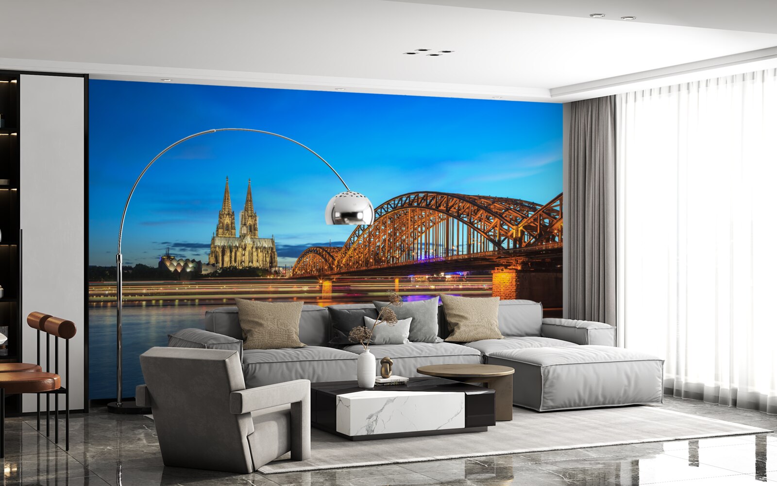 Fototapeta Most Hohenzollern sa nachádza v Kolíne nad Rýnom