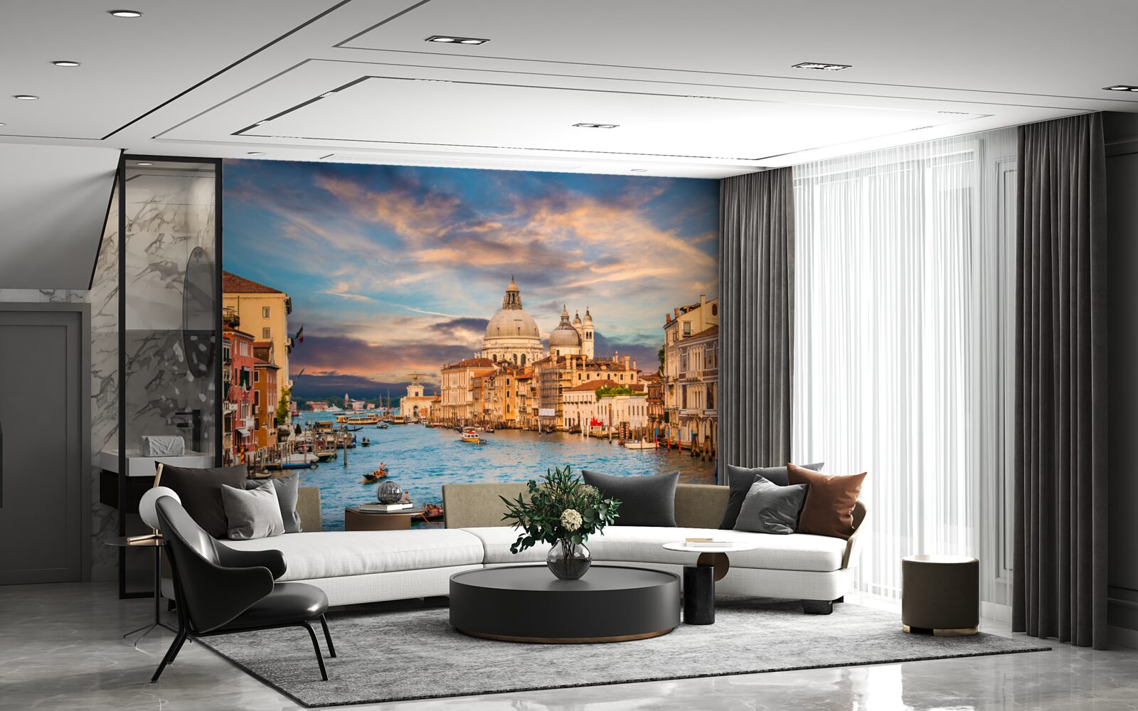 Fototapeta pohybujúce sa na benátskych lodiach