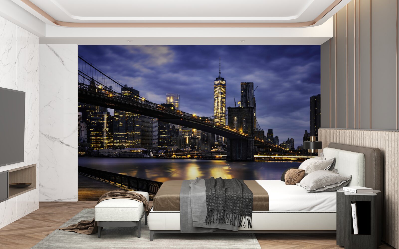 Fototapeta Esplanáda na Brooklynskom moste