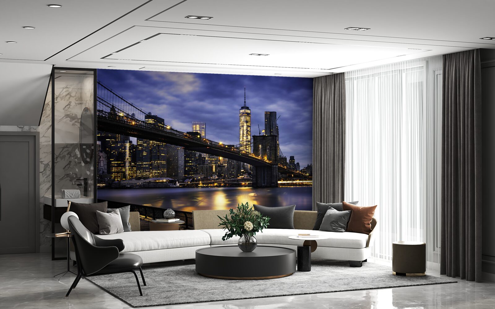 Fototapeta Esplanáda na Brooklynskom moste