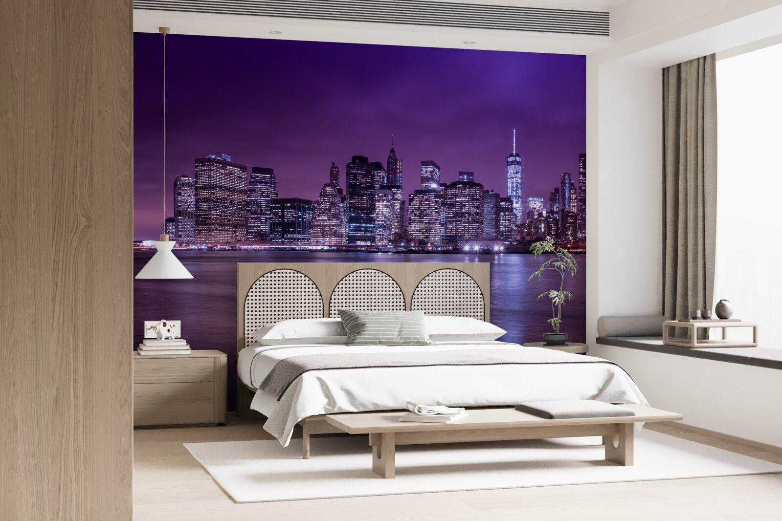 Fototapeta veľa horiacich svetiel v oknách mrakodrapov