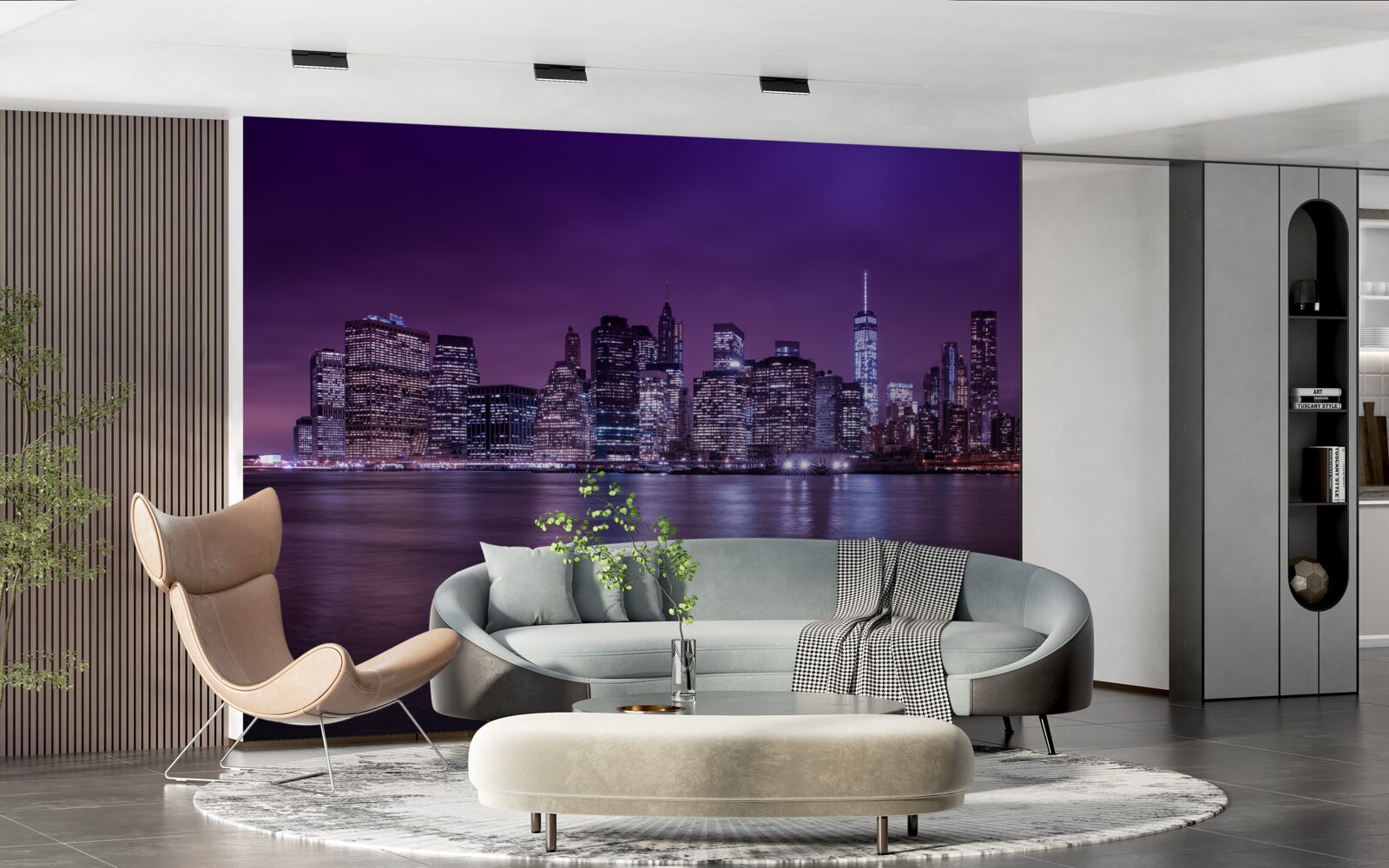 Fototapeta veľa horiacich svetiel v oknách mrakodrapov