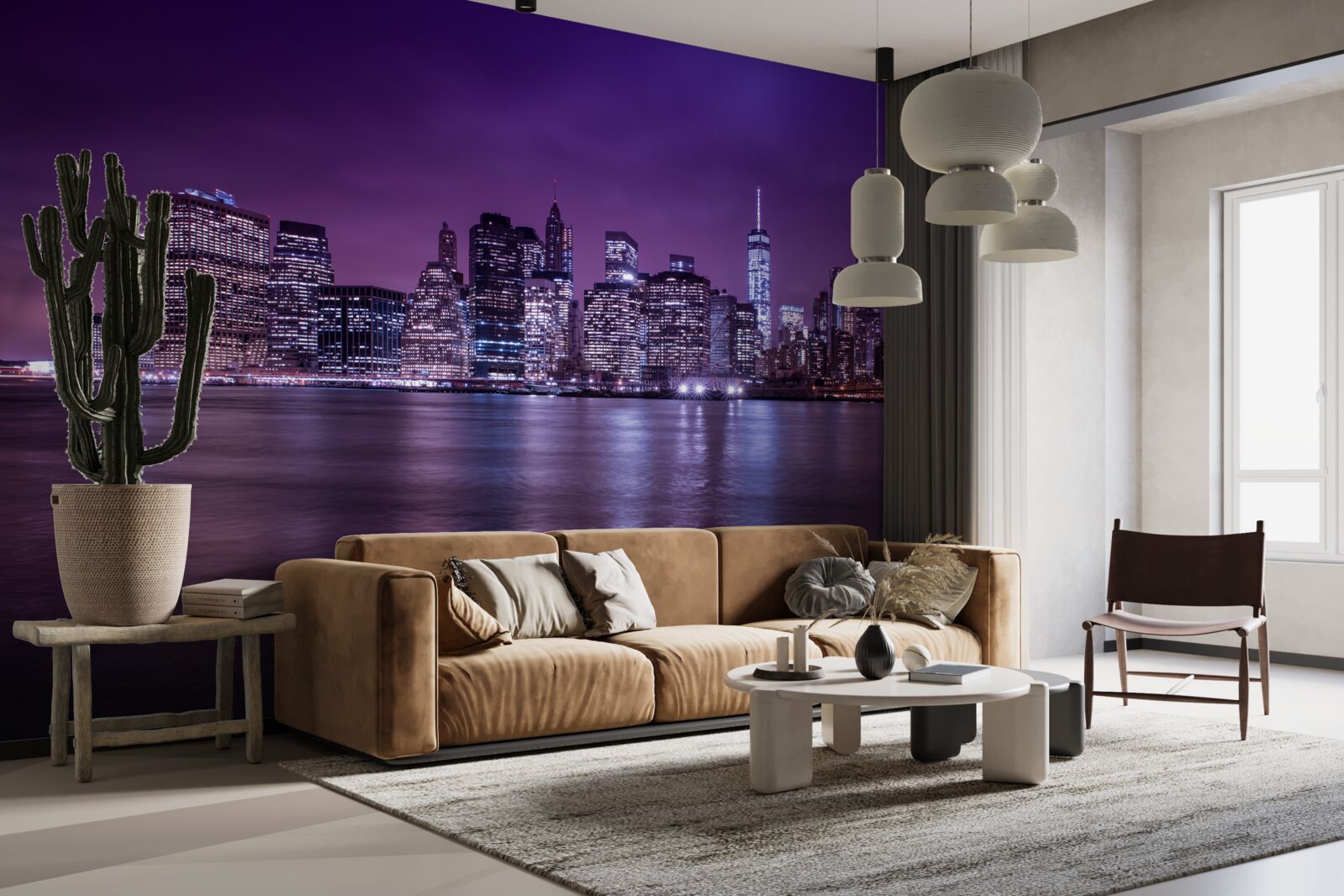 Fototapeta veľa horiacich svetiel v oknách mrakodrapov