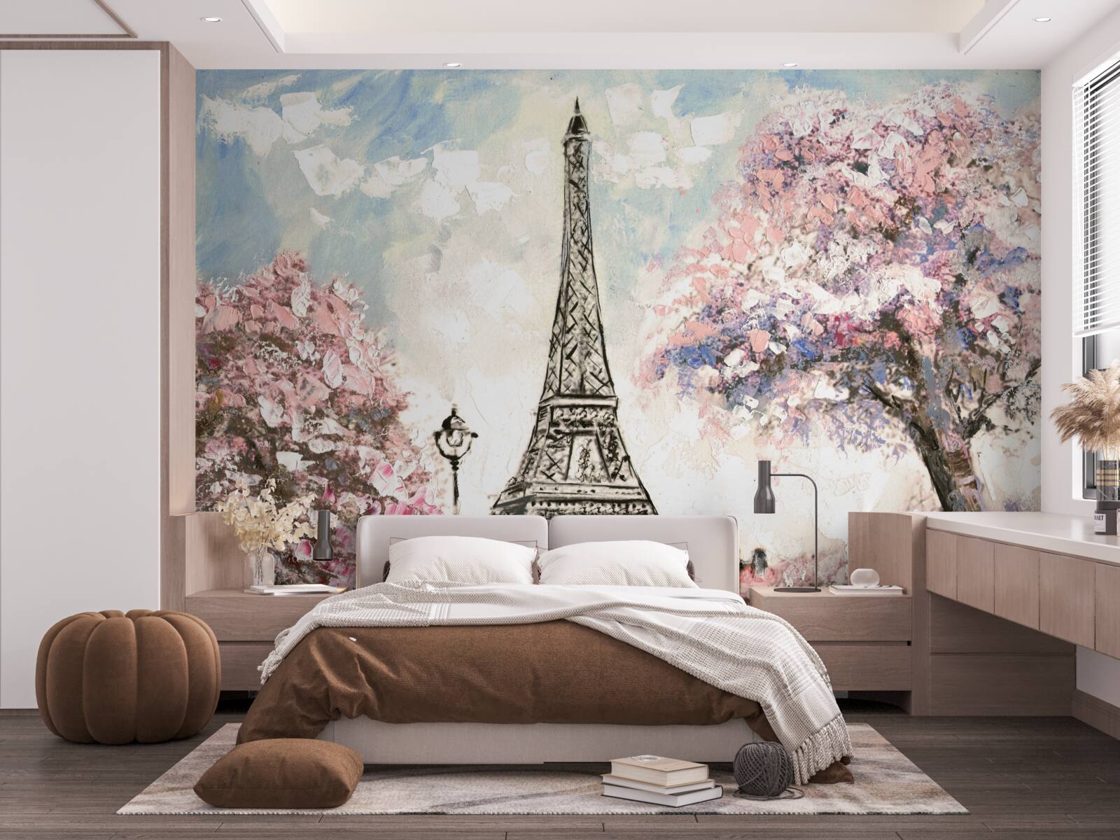 Fototapeta romantická jar na úpätí Eiffelovej veže