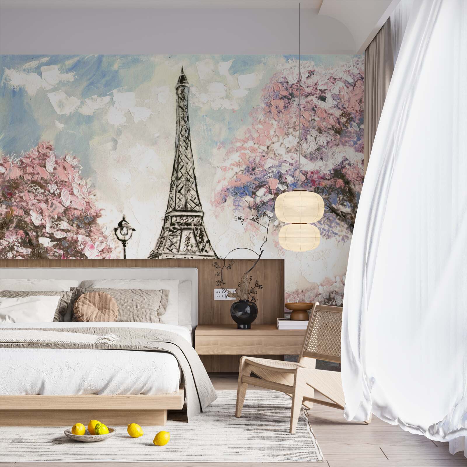 Fototapeta romantická jar na úpätí Eiffelovej veže