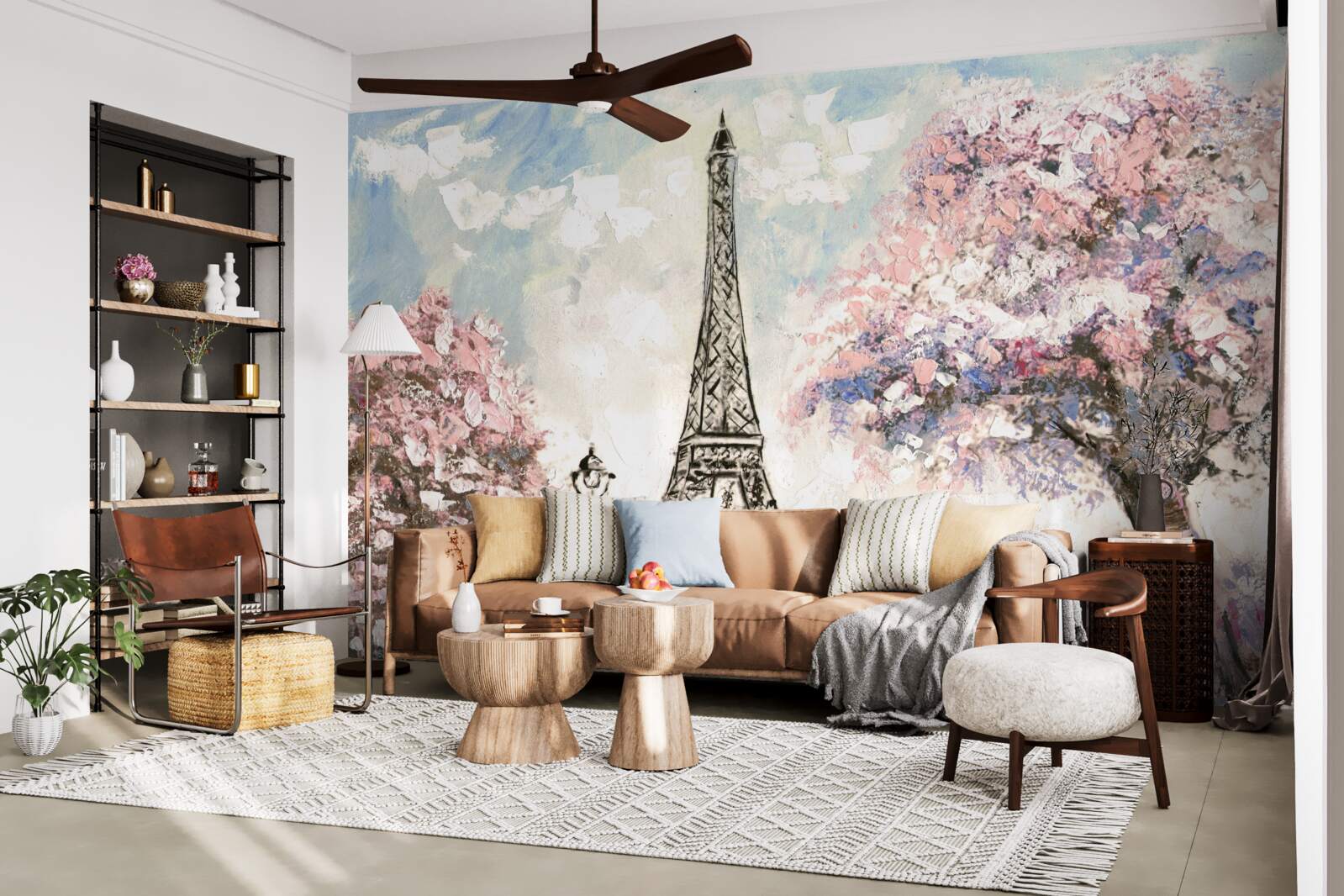 Fototapeta romantická jar na úpätí Eiffelovej veže