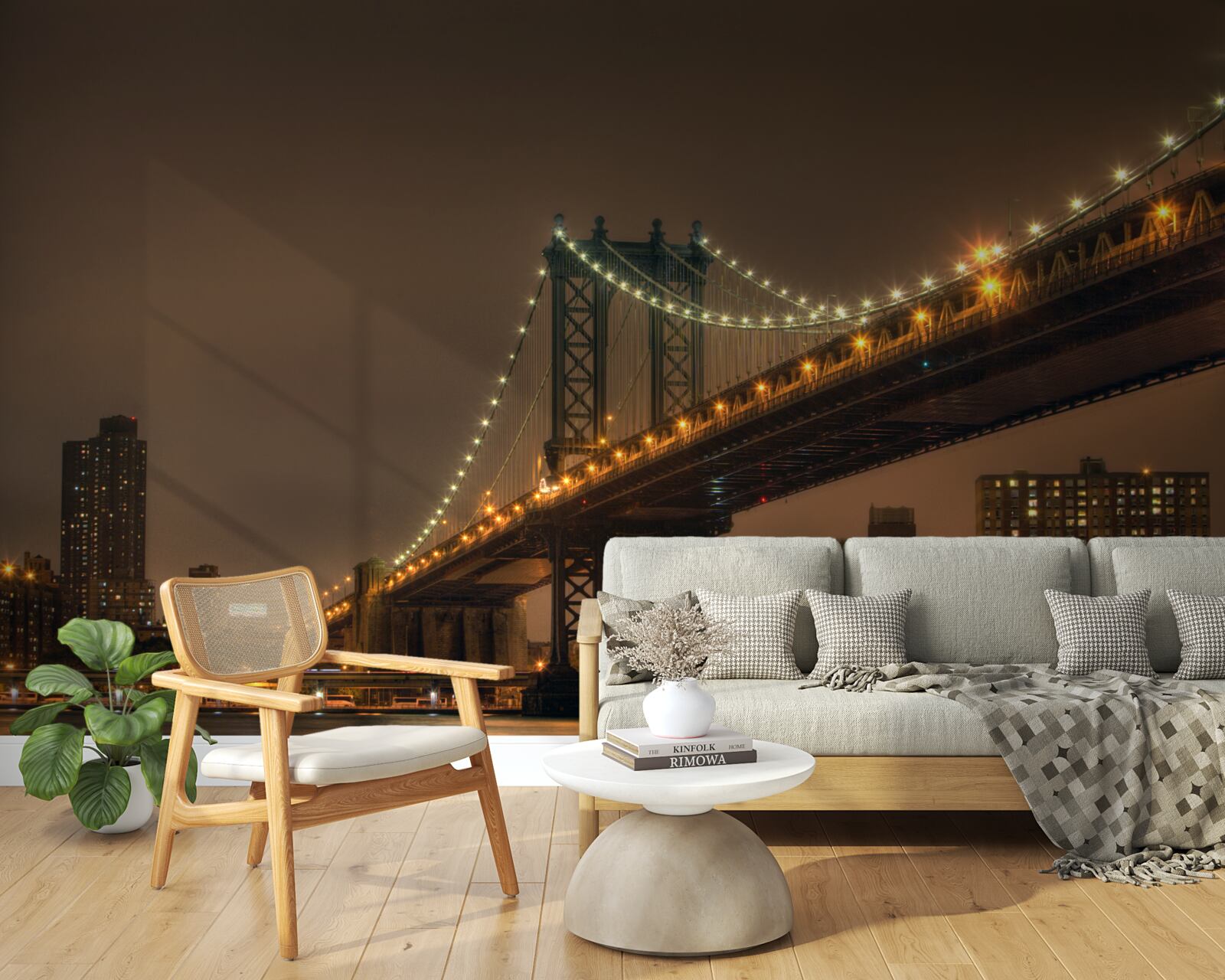 Fototapeta Brooklynský most vo večerných hodinách