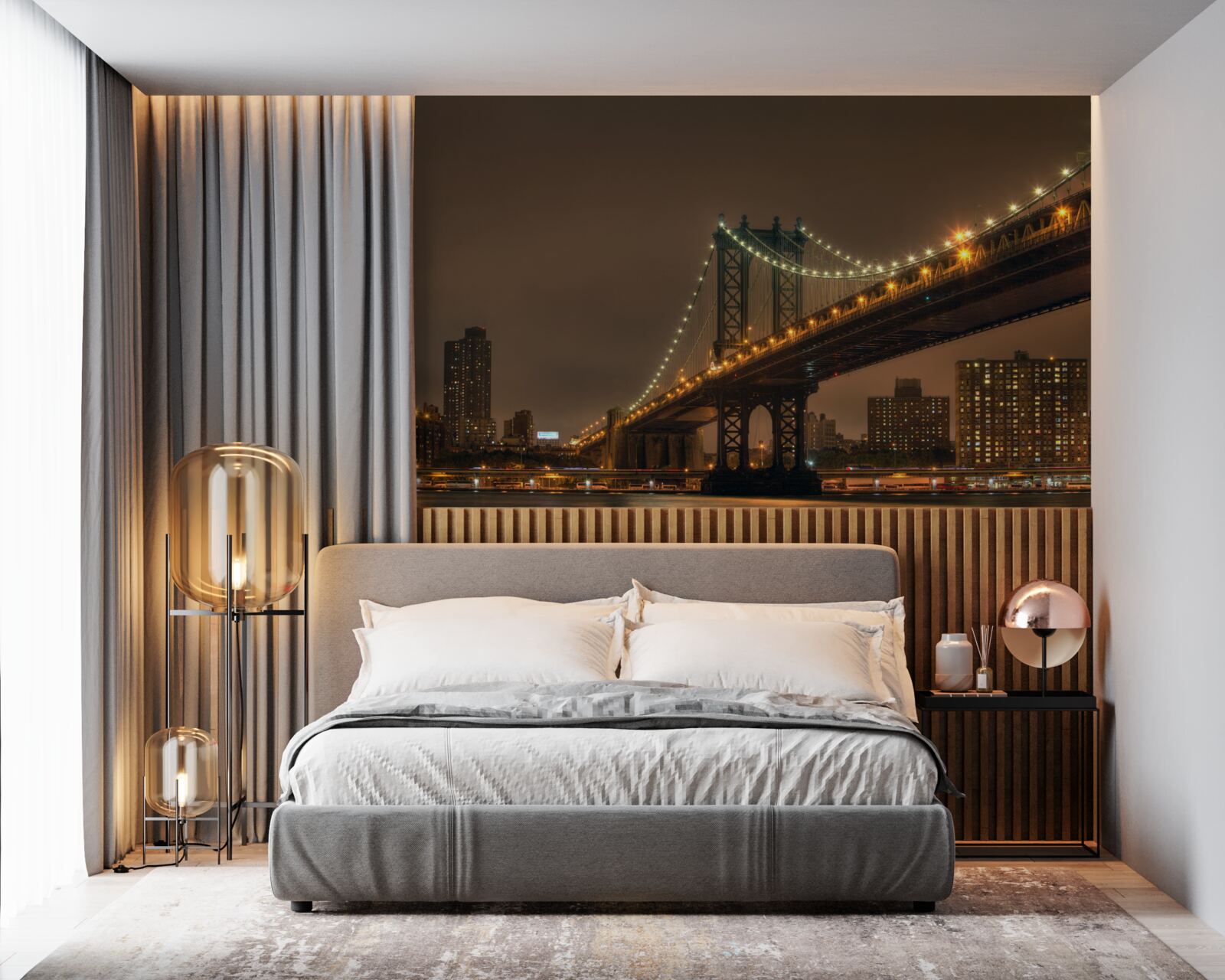 Fototapeta Brooklynský most vo večerných hodinách