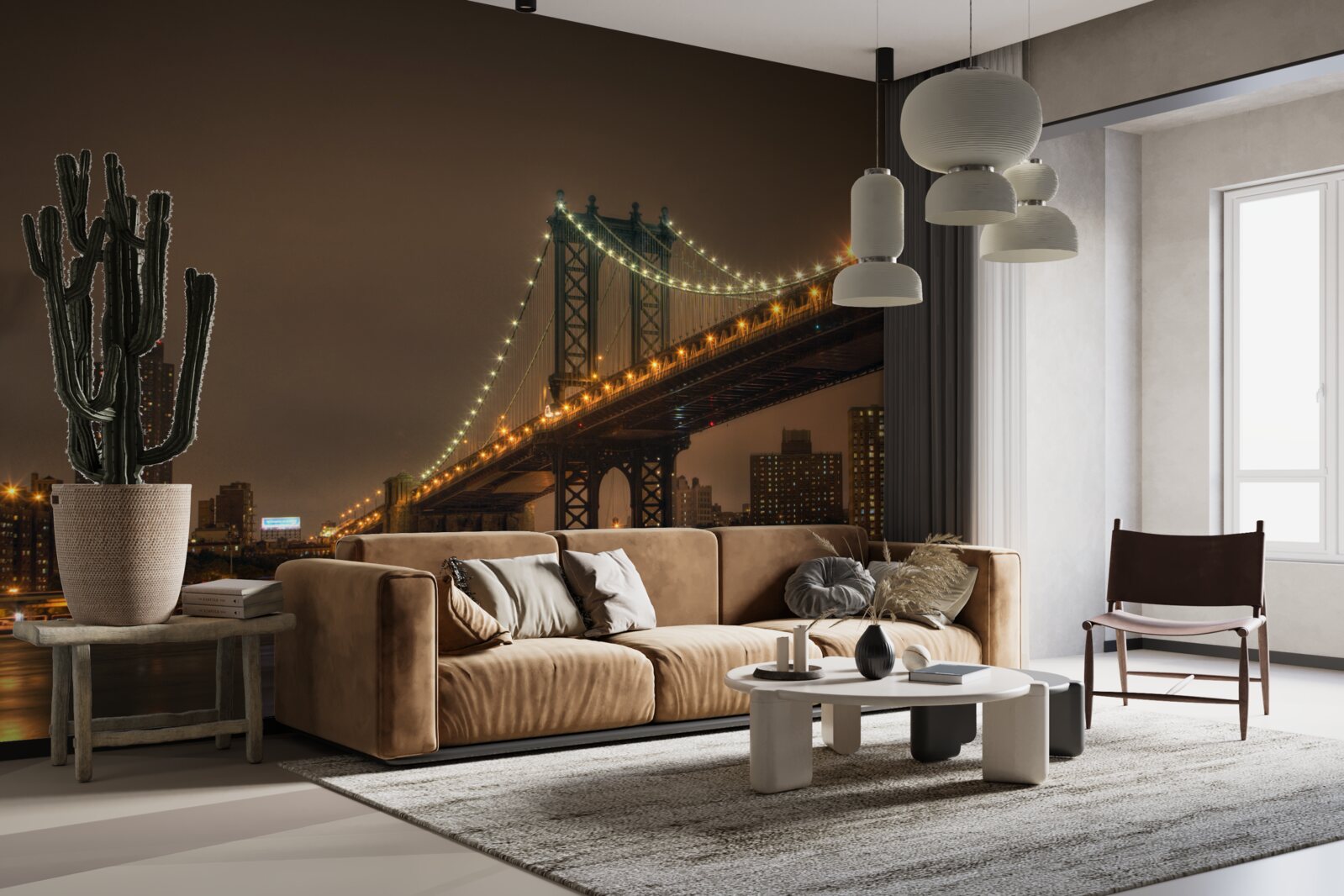 Fototapeta Brooklynský most vo večerných hodinách