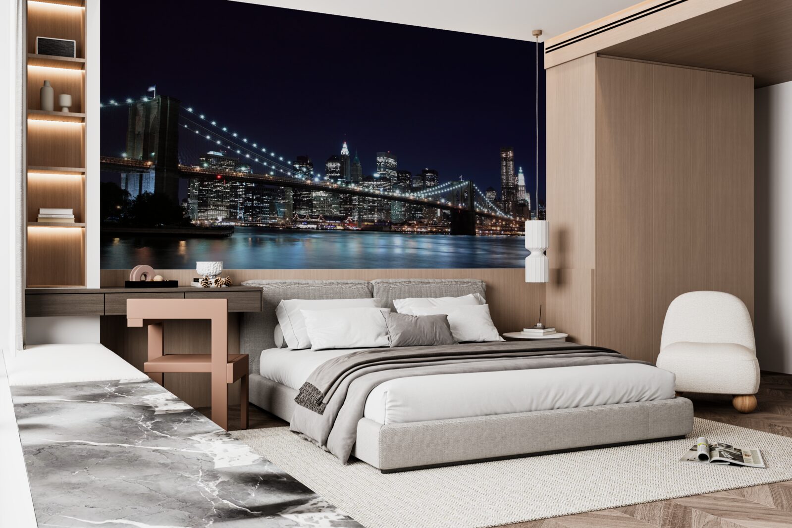 Fototapeta Svetlá na Brooklynskom moste