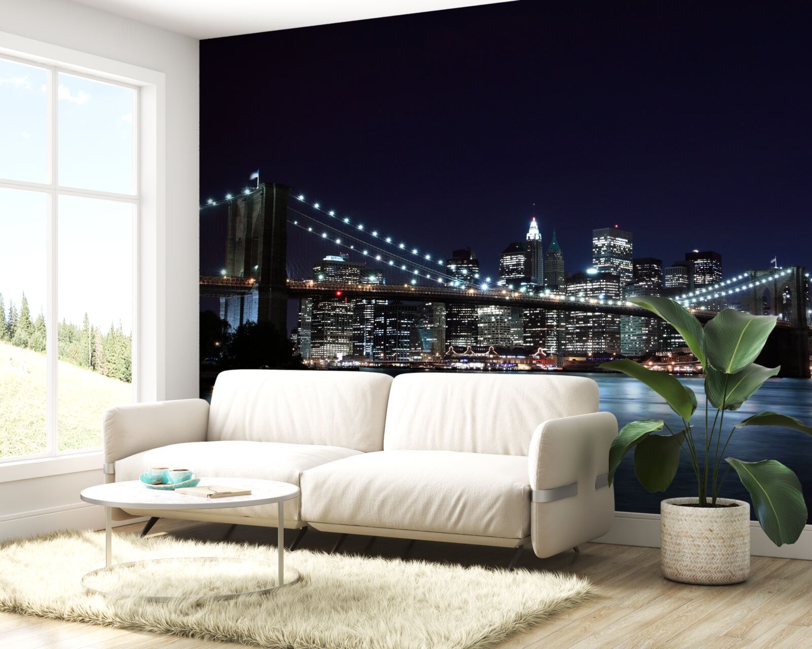 Fototapeta Svetlá na Brooklynskom moste