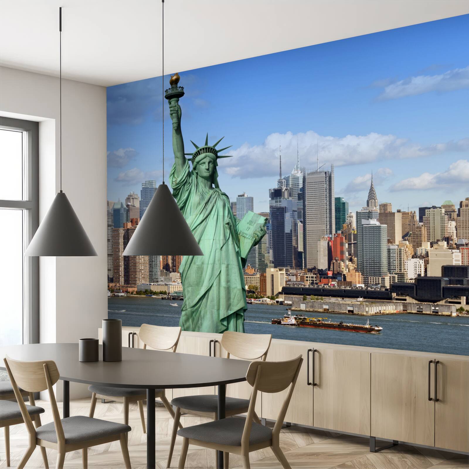 Fototapeta socha slobody na pozadí new yorku