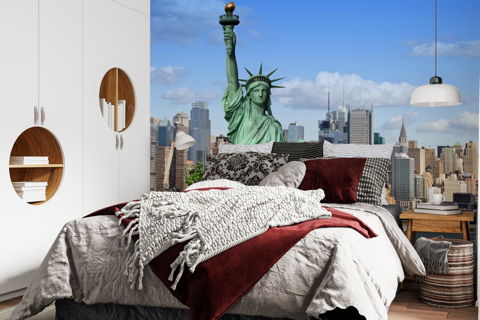 Fototapeta socha slobody na pozadí new yorku