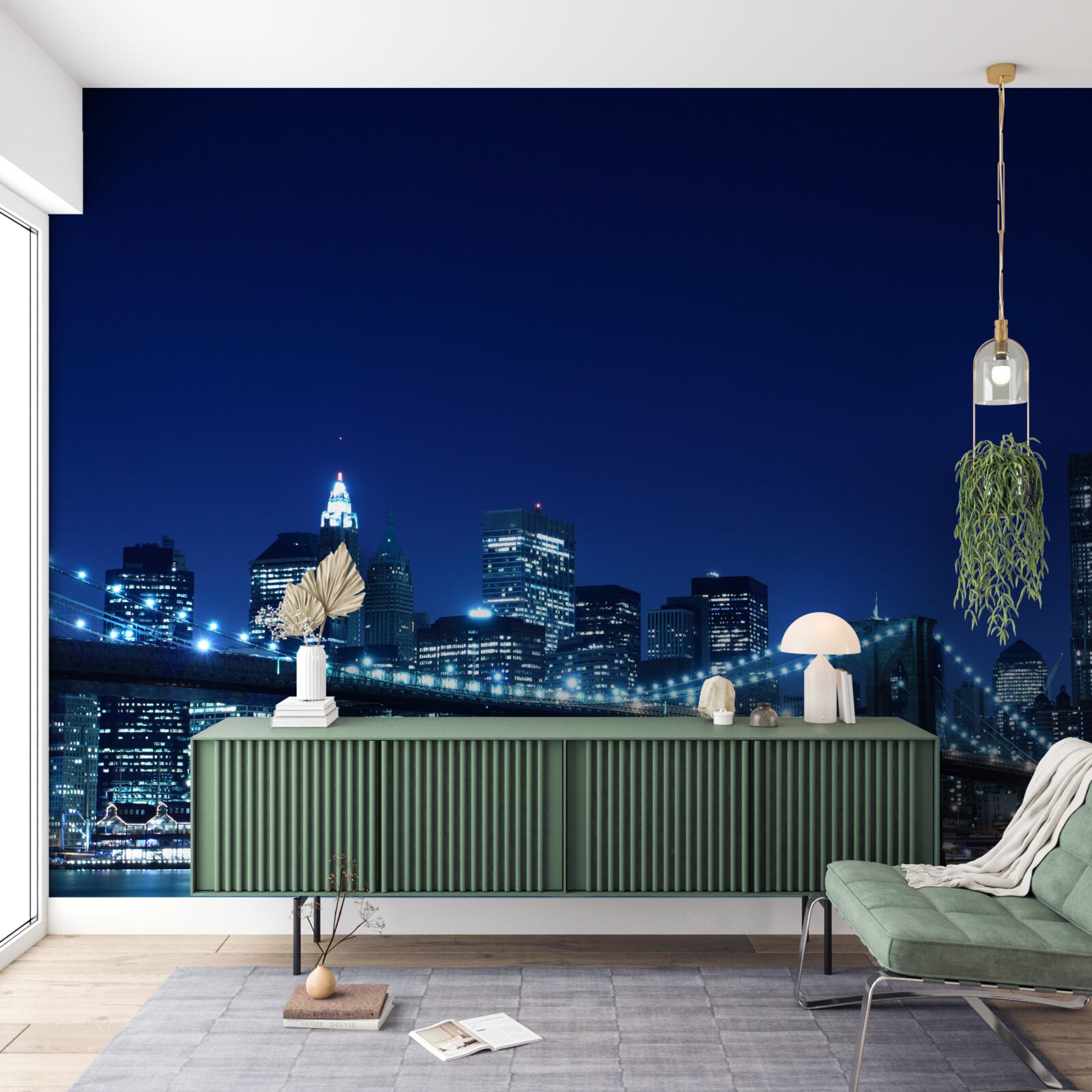 Fototapeta Brooklynský most v noci