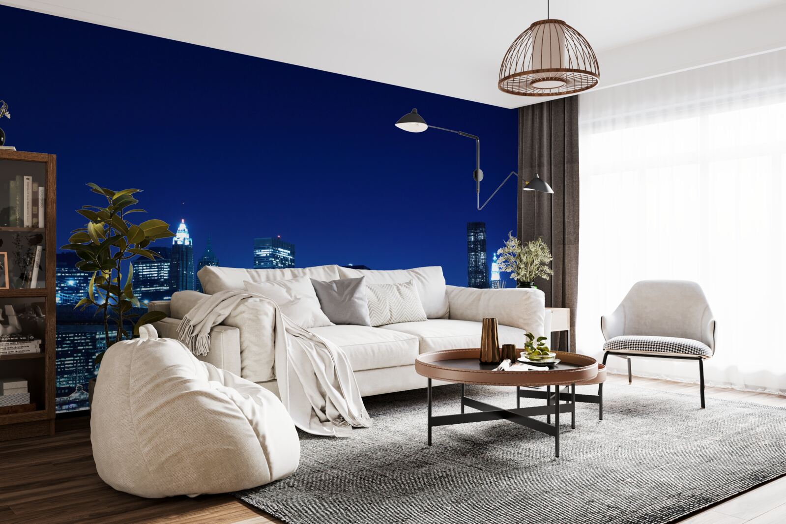 Fototapeta Brooklynský most v noci