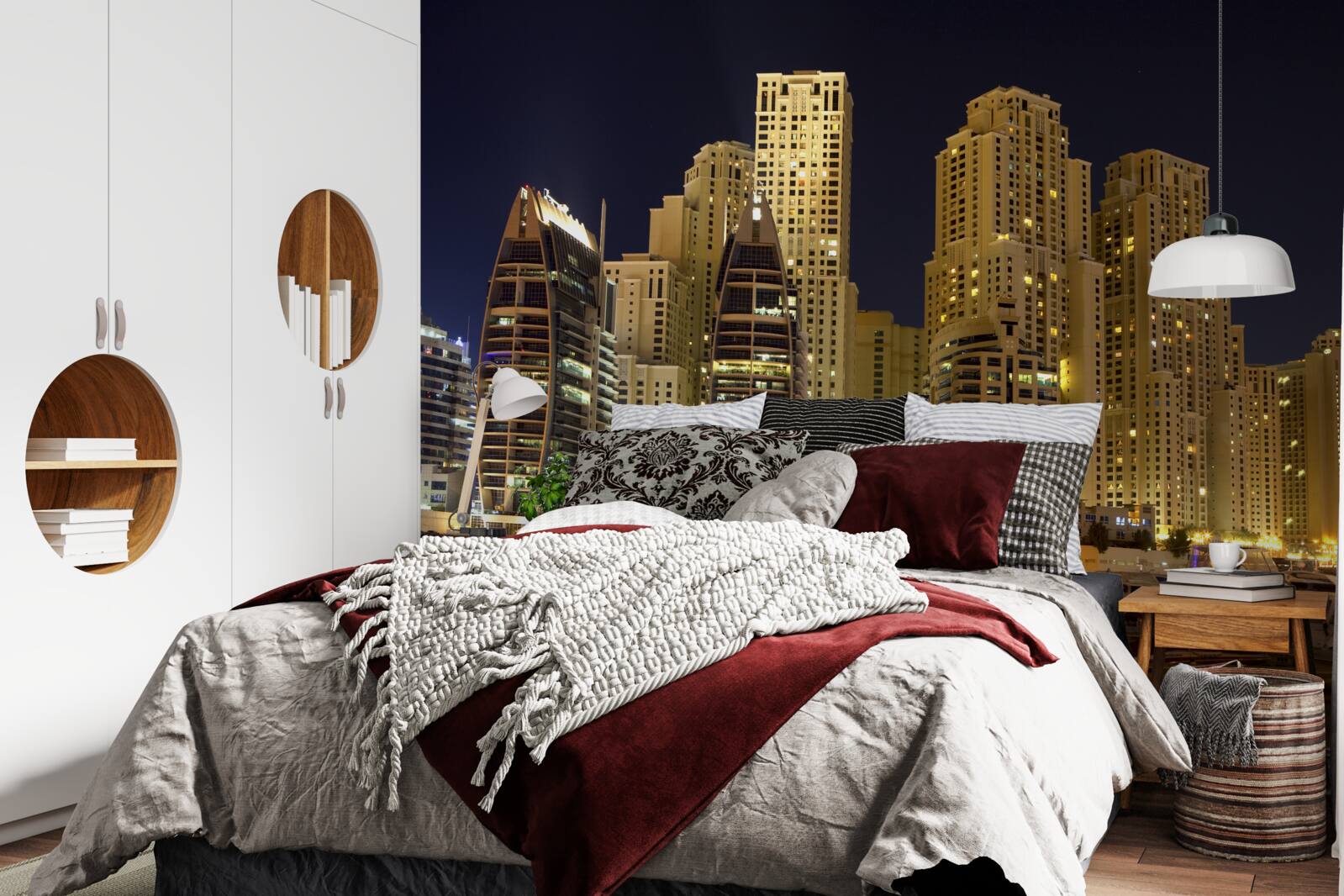 Fototapeta Abu Dhabi pod rúškom tmy